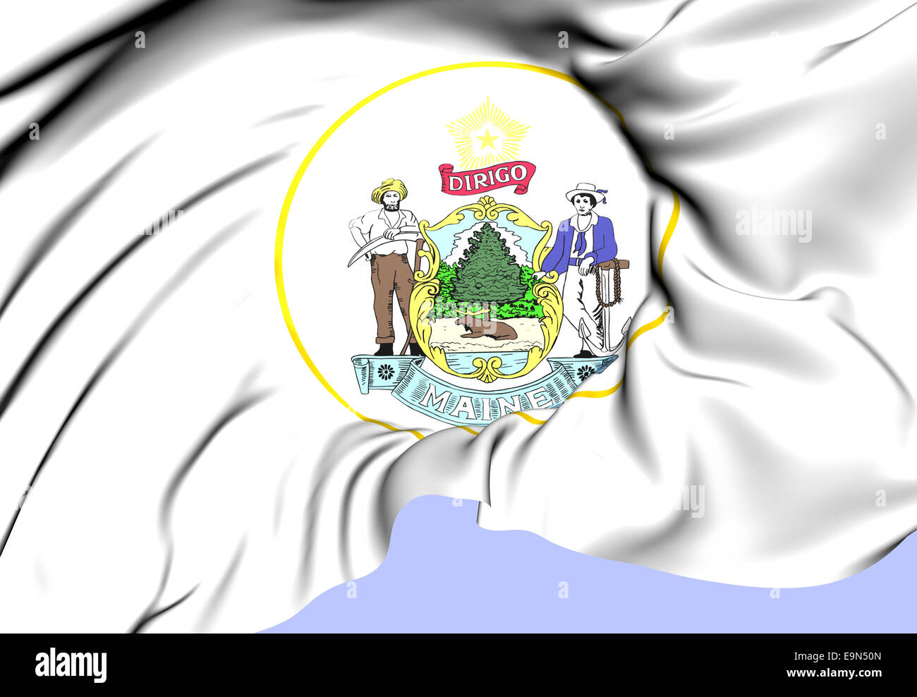 State Seal of Maine Stock Photo Alamy