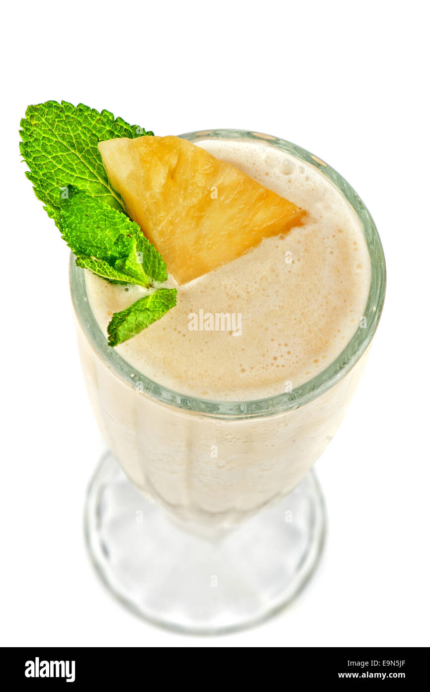 pineapple milk cocktail Stock Photo Alamy