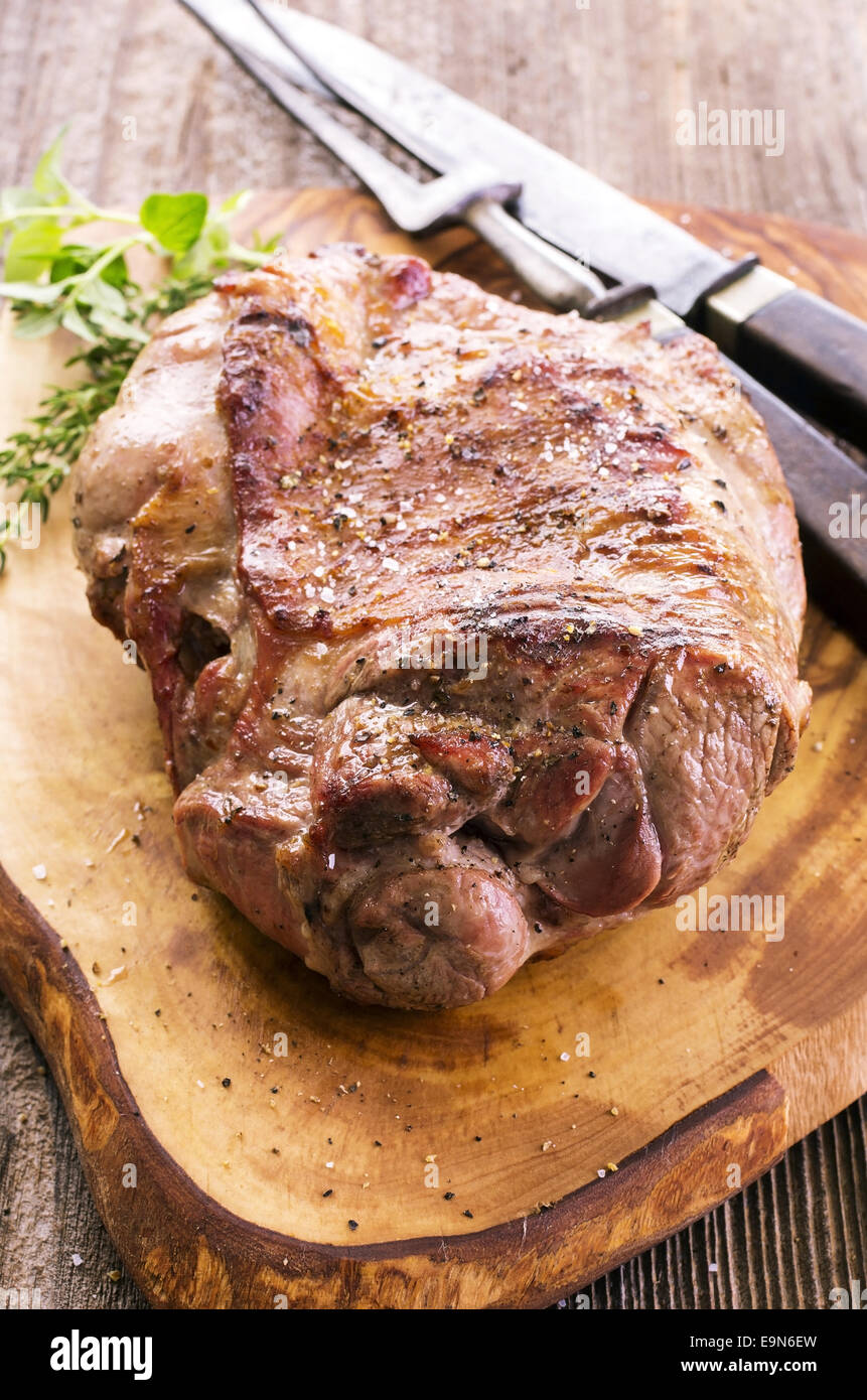 lamb grilled Stock Photo