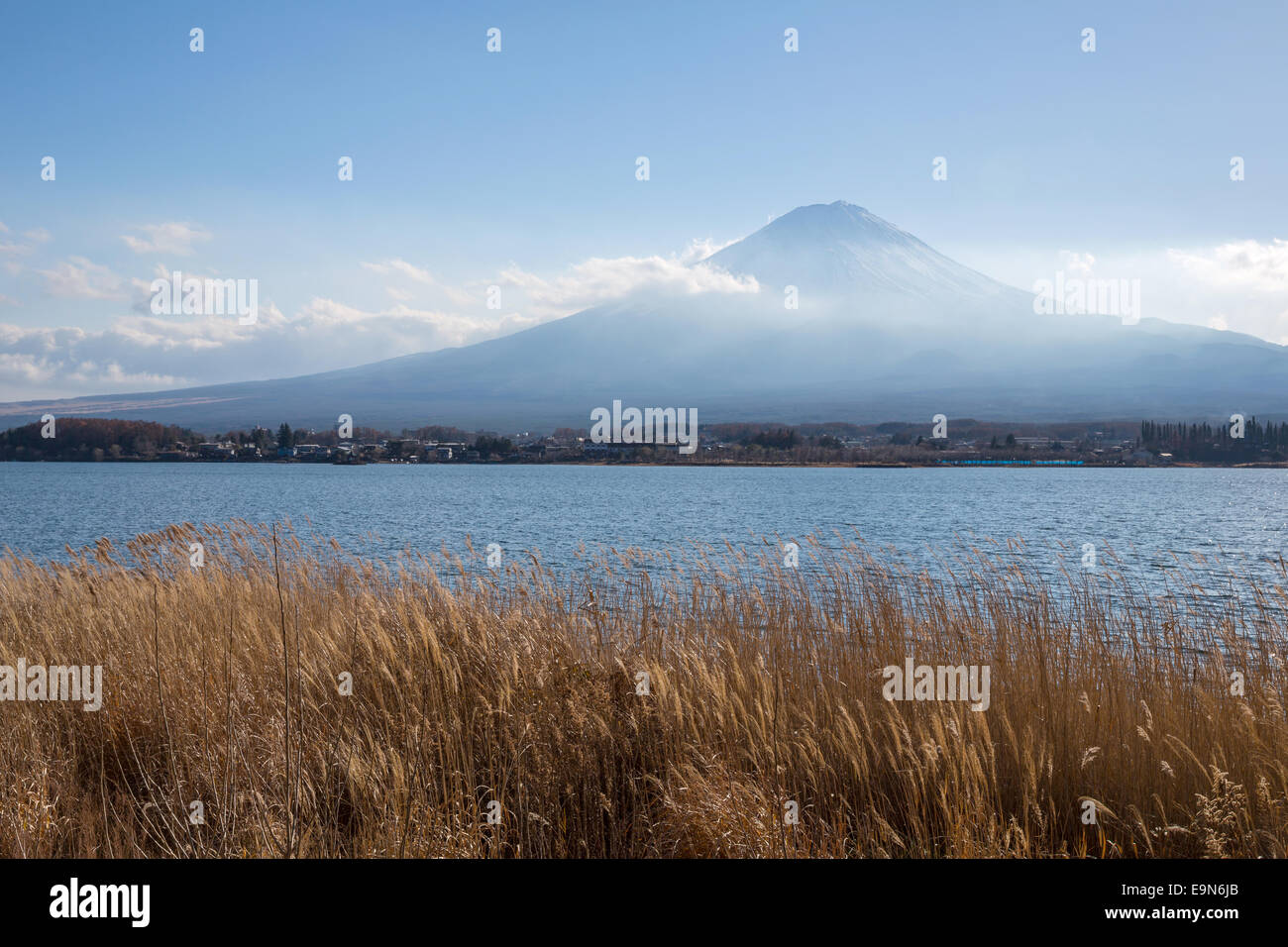fujisan Kawaguchigo lake Japan Stock Photo