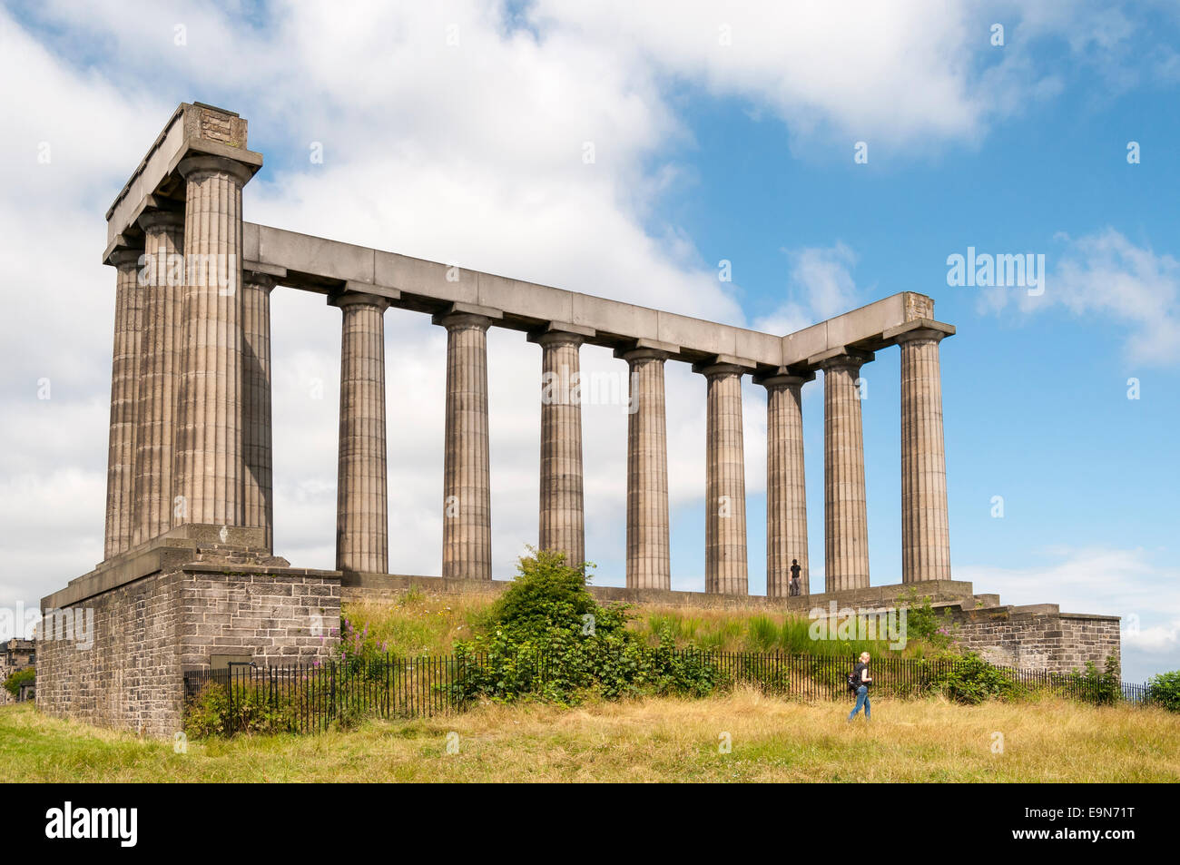 National Monument of Scotland, Calton Hill, Edinburgh, UK Stock Photo