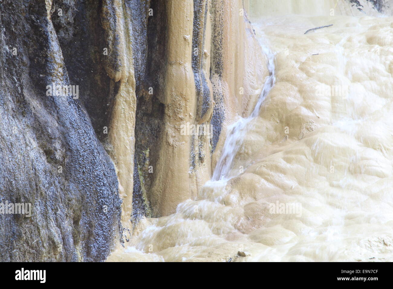 Travertine,Lingenau,calc-sinter Stock Photo