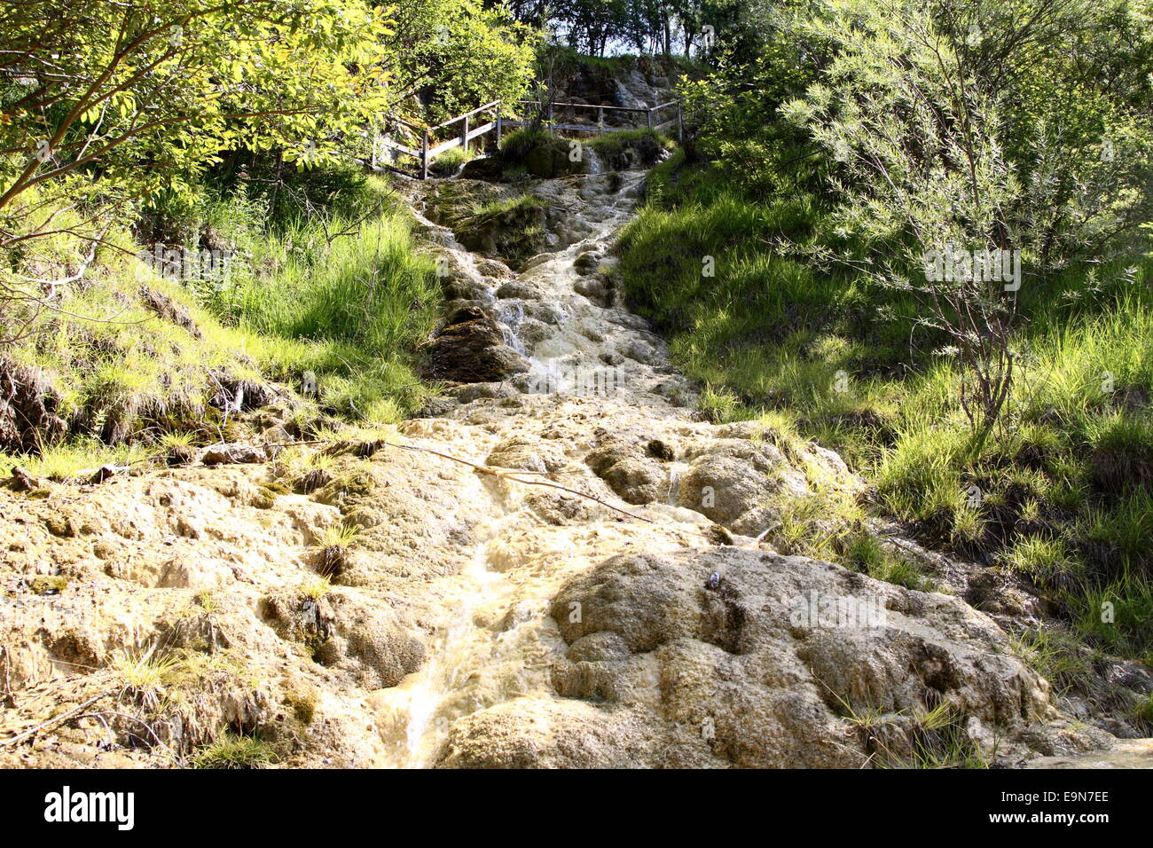 Travertine, Lingenau Stock Photo
