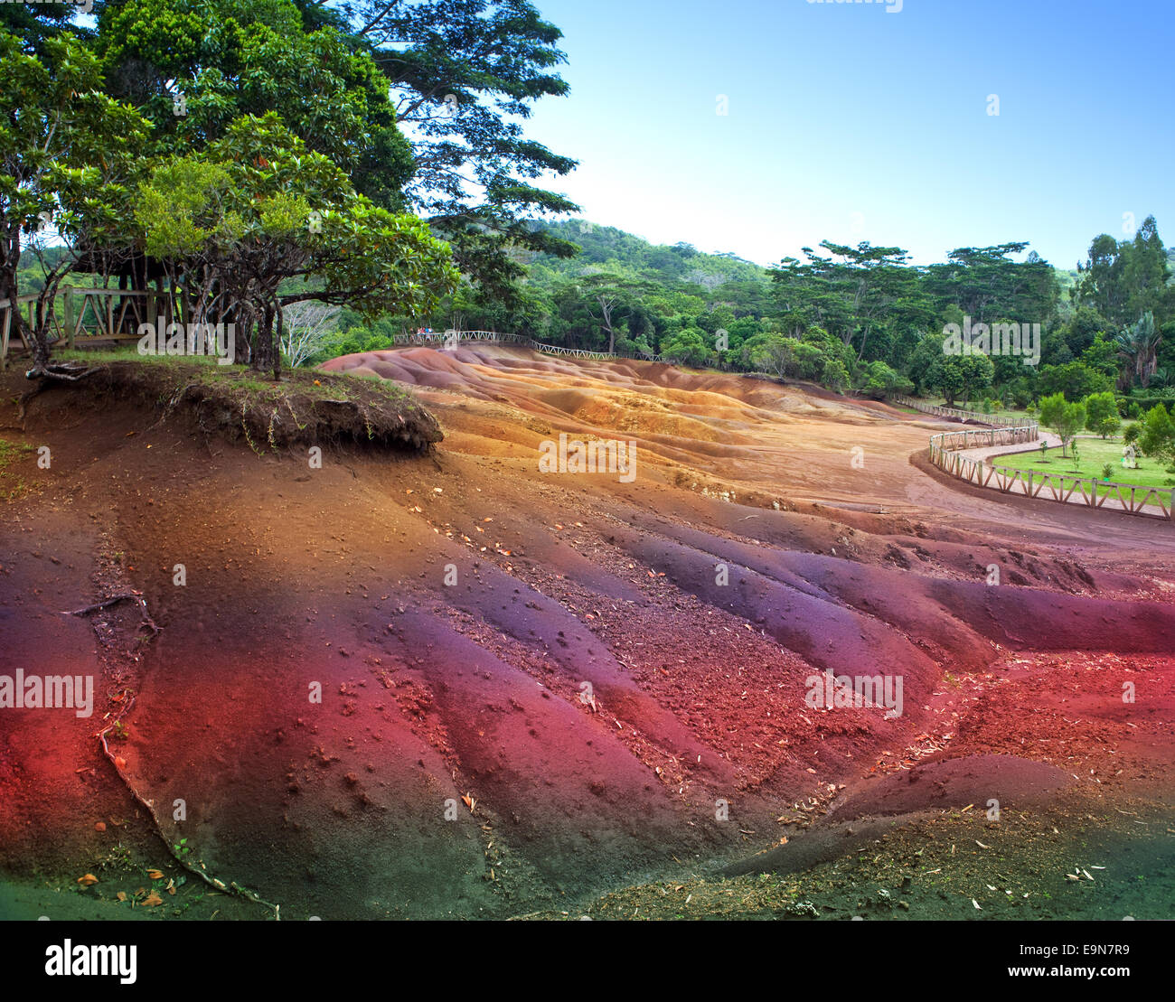 Mauritius - earth of seven colors Stock Photo