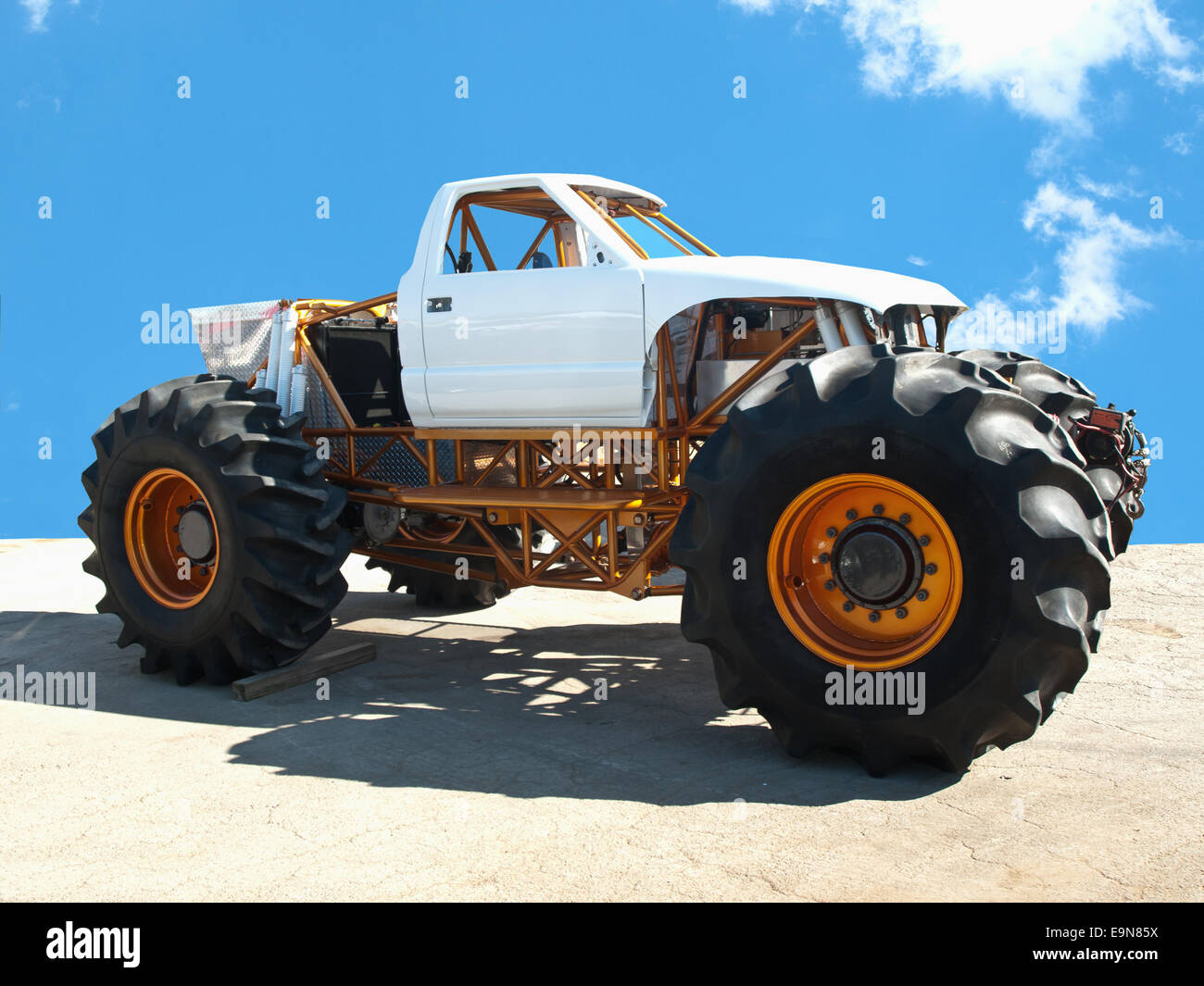 white monster truck Stock Photo - Alamy