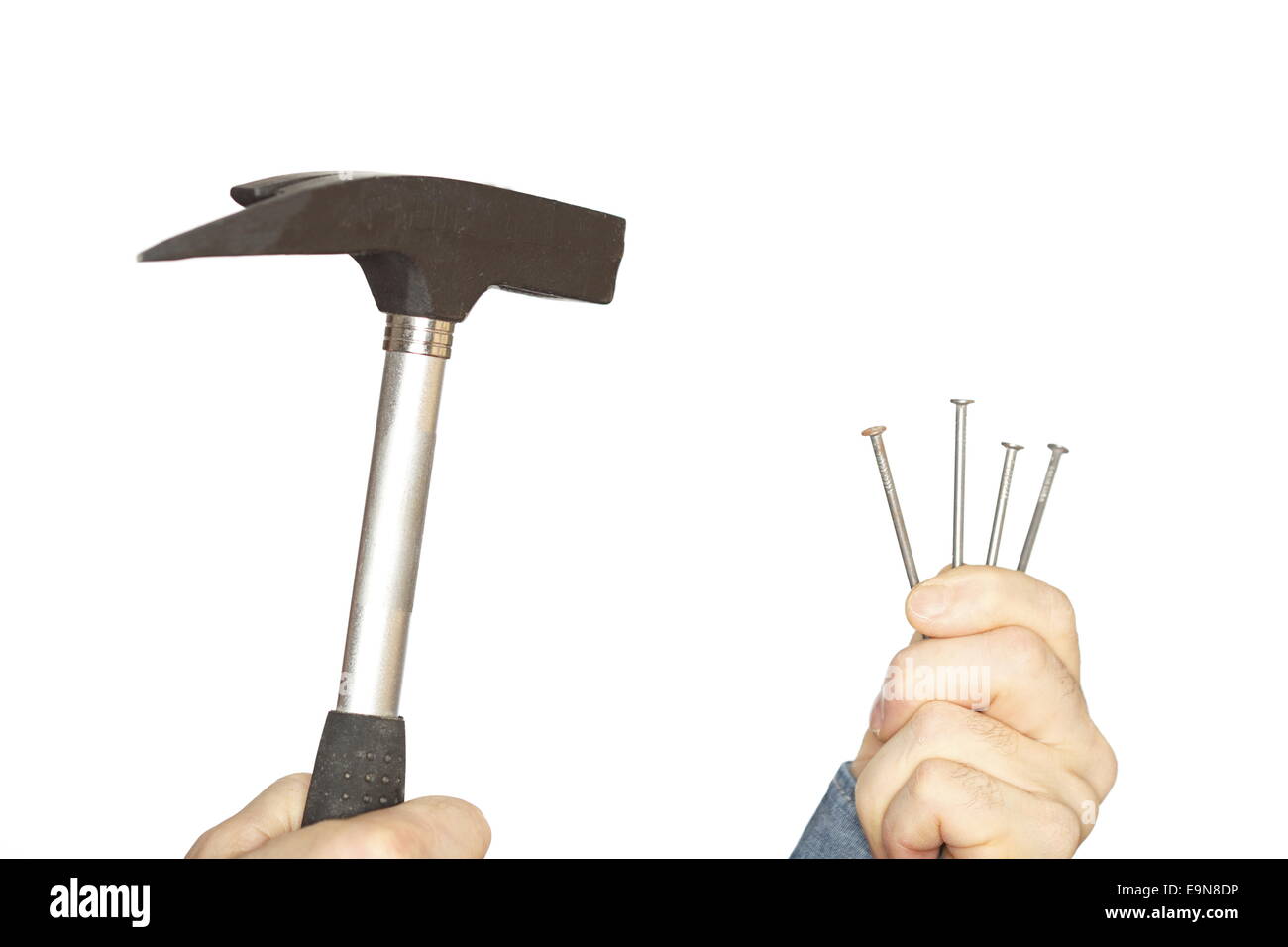 Zimmermann hammer and nails hi-res stock photography and images - Alamy