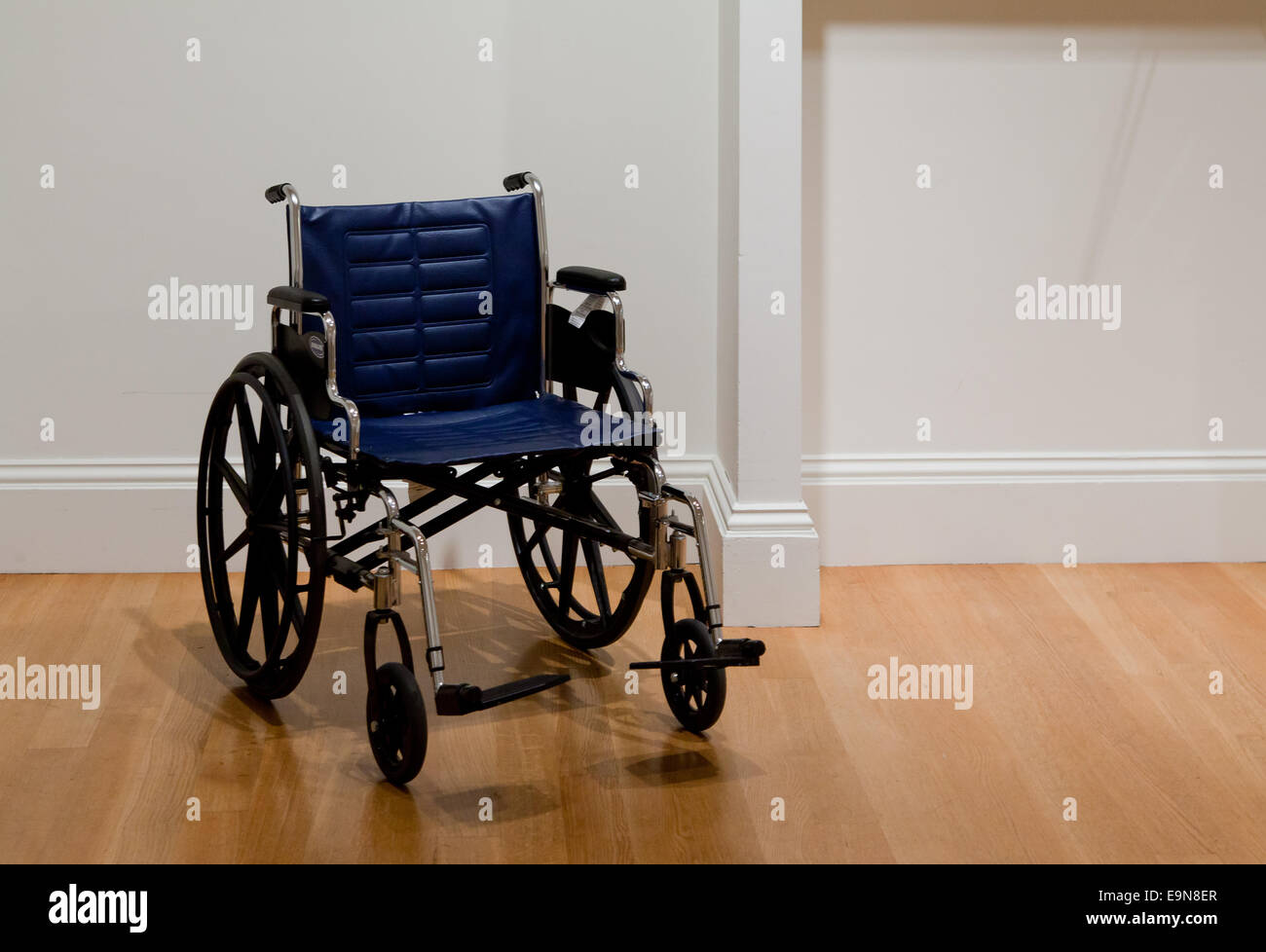 Empty wheelchair Stock Photo