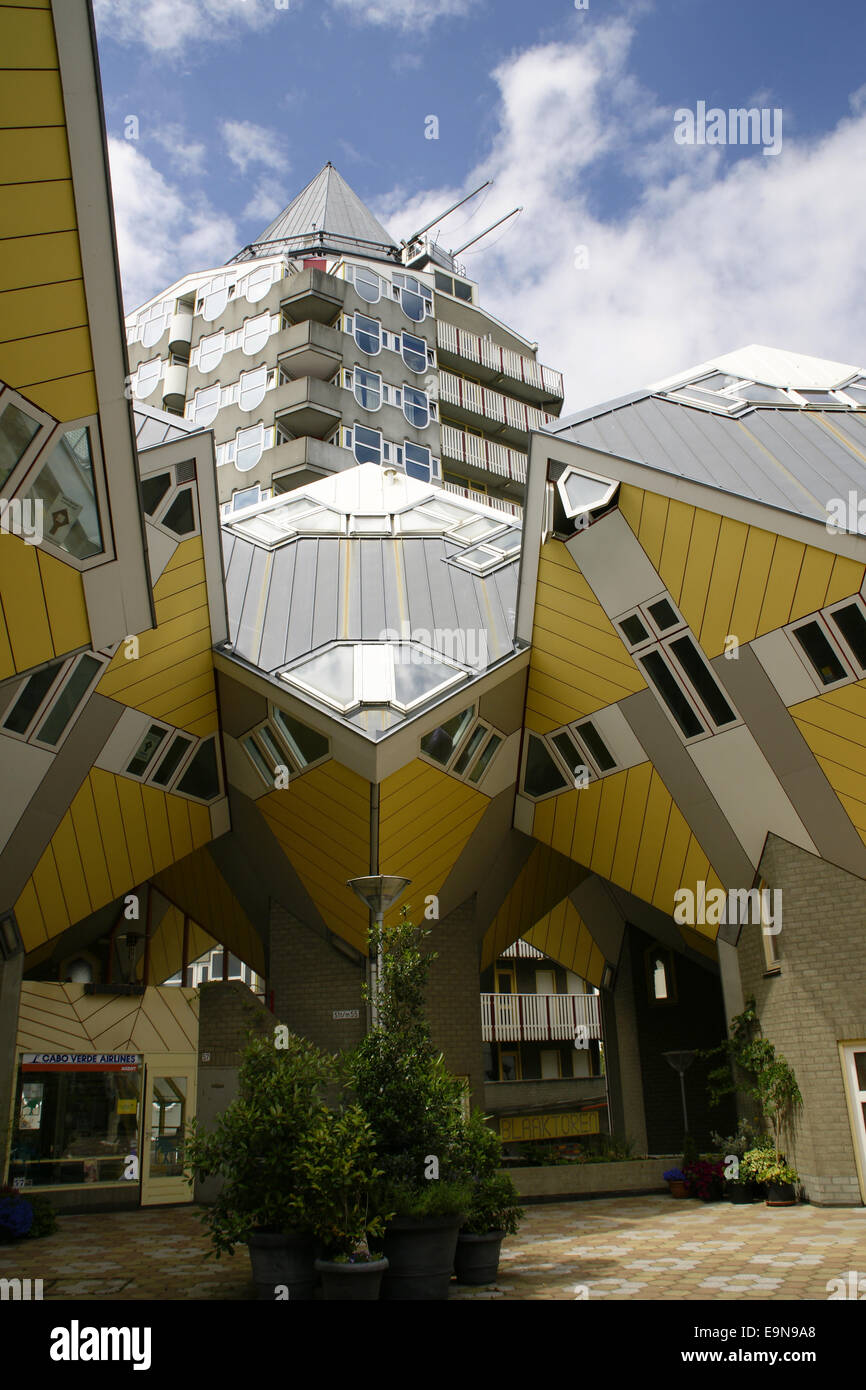 Kubushouses in Rotterdam, Netherlands Stock Photo