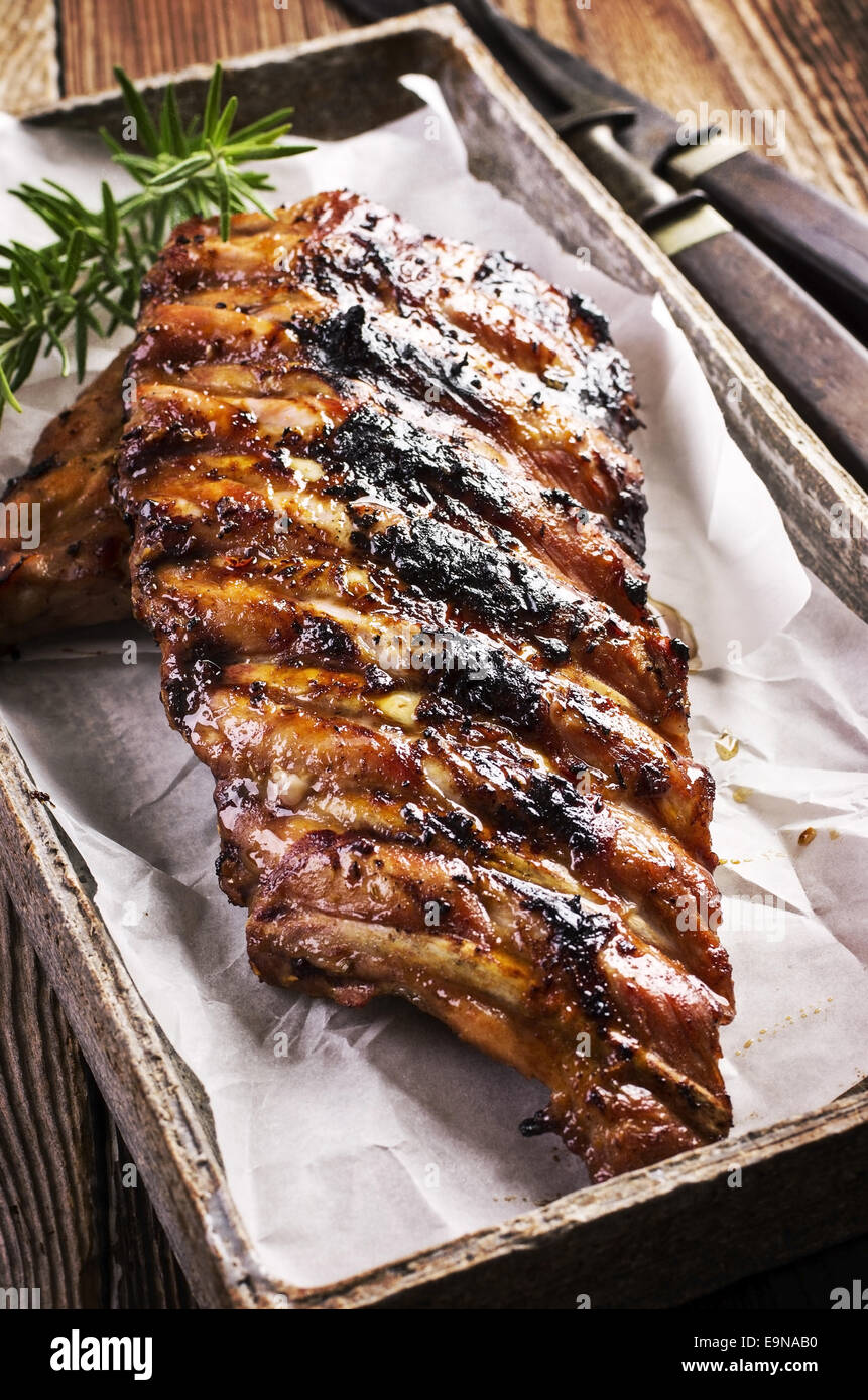 S Parte Ribs Spare ribs spareribs hi-res stock photography and images - Alamy