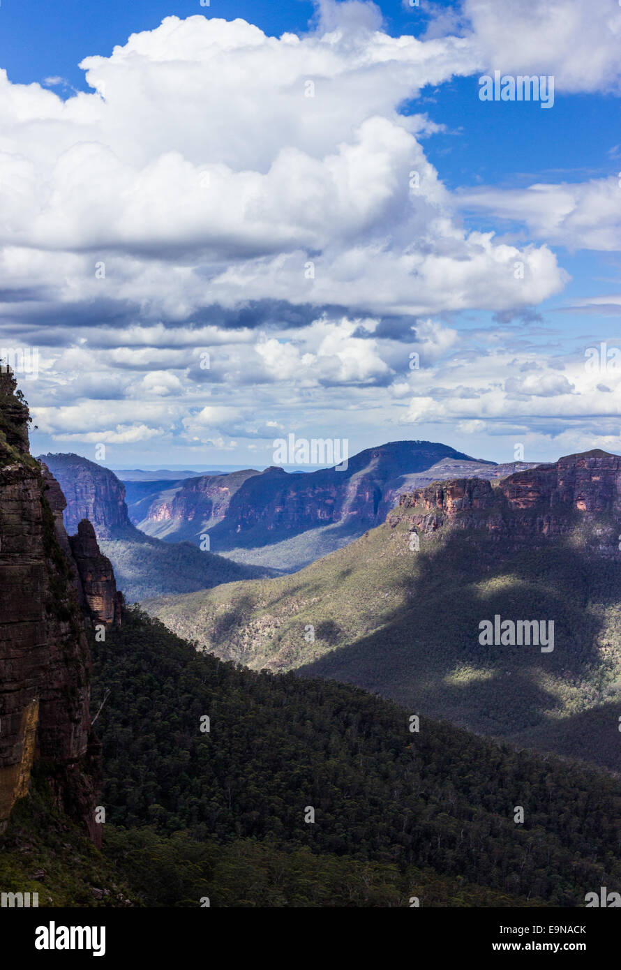 Grose Valley in Blue Mountains Australia Stock Photo