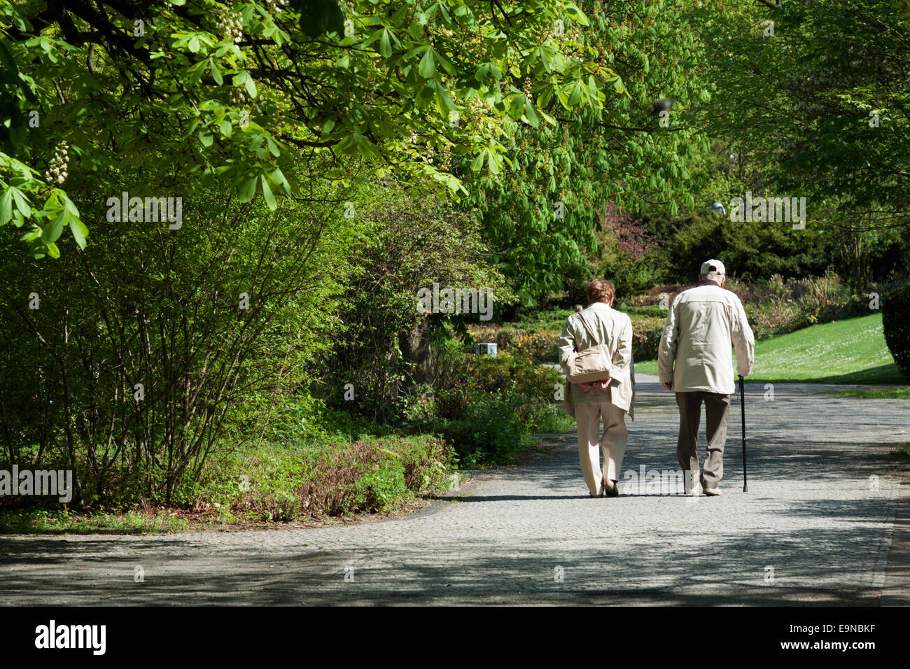 Old couple together Stock Photo