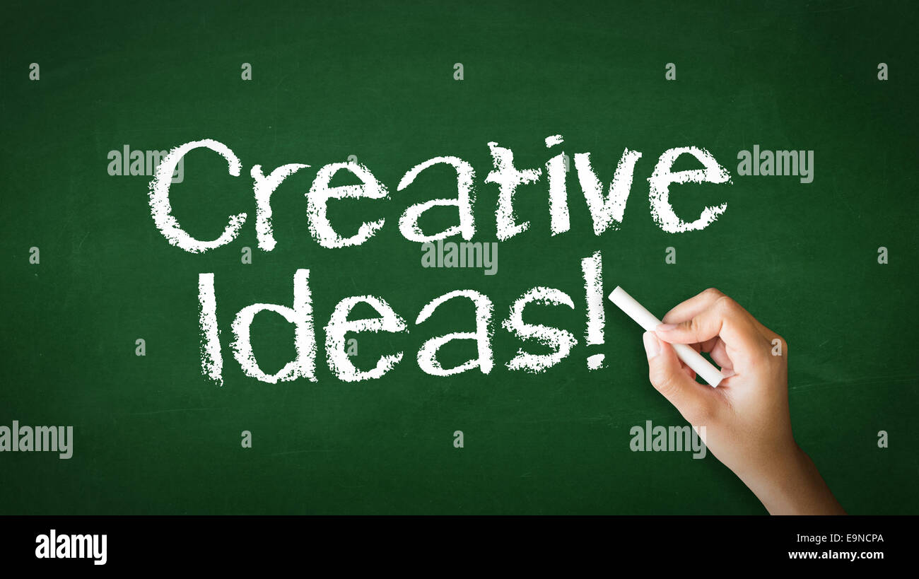 Creative ideas Chalk Illustration Stock Photo
