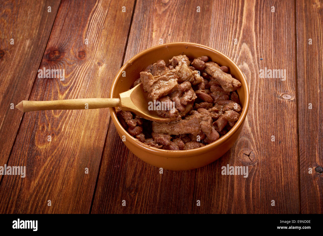 bowl of boston baked beans Stock Photo Alamy