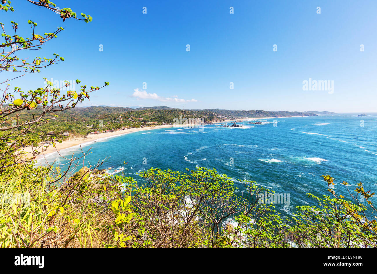 Mexican coast Stock Photo