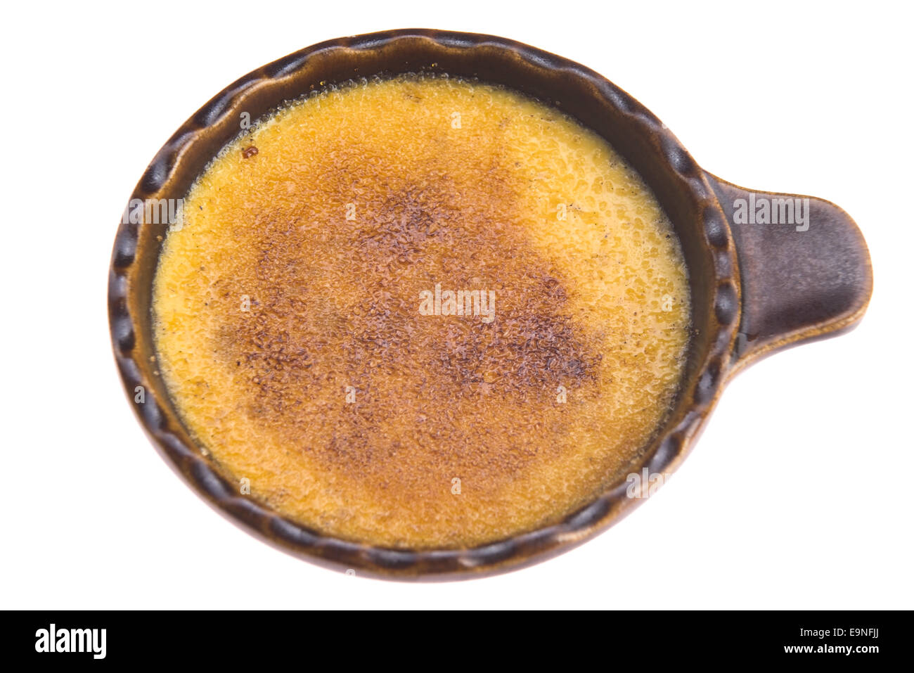 French dessert cream brulee, burnt cream Stock Photo Alamy