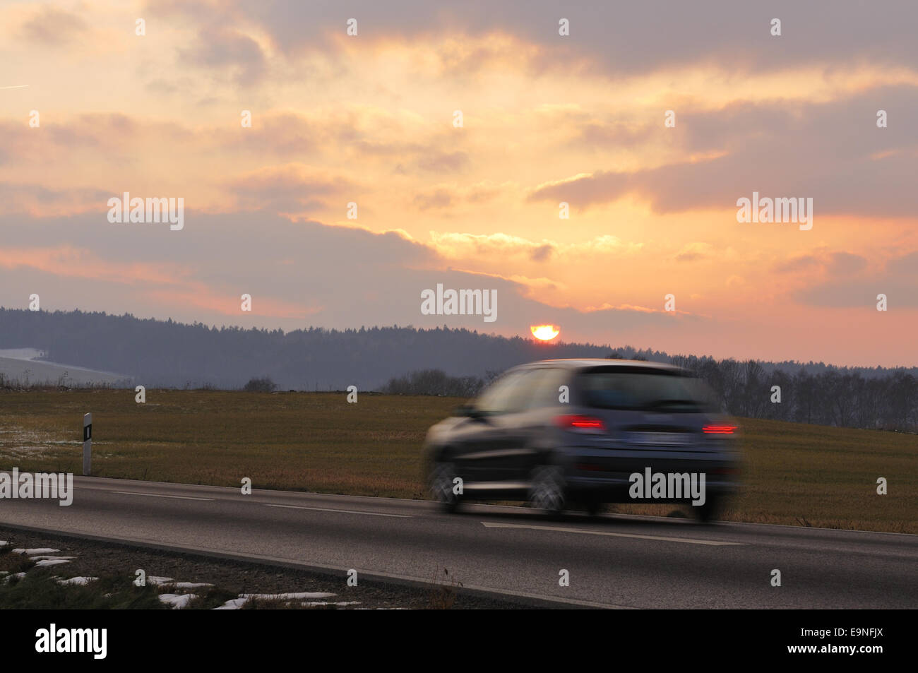 Rush-hour traffic Stock Photo