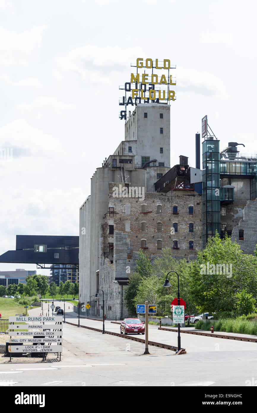 Gold Medal Flour Mill, Minneapolis, Minnesota, USA Stock Photo Alamy