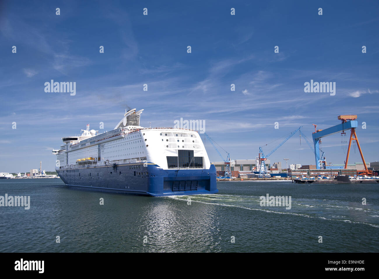 Port of Kiel Stock Photo