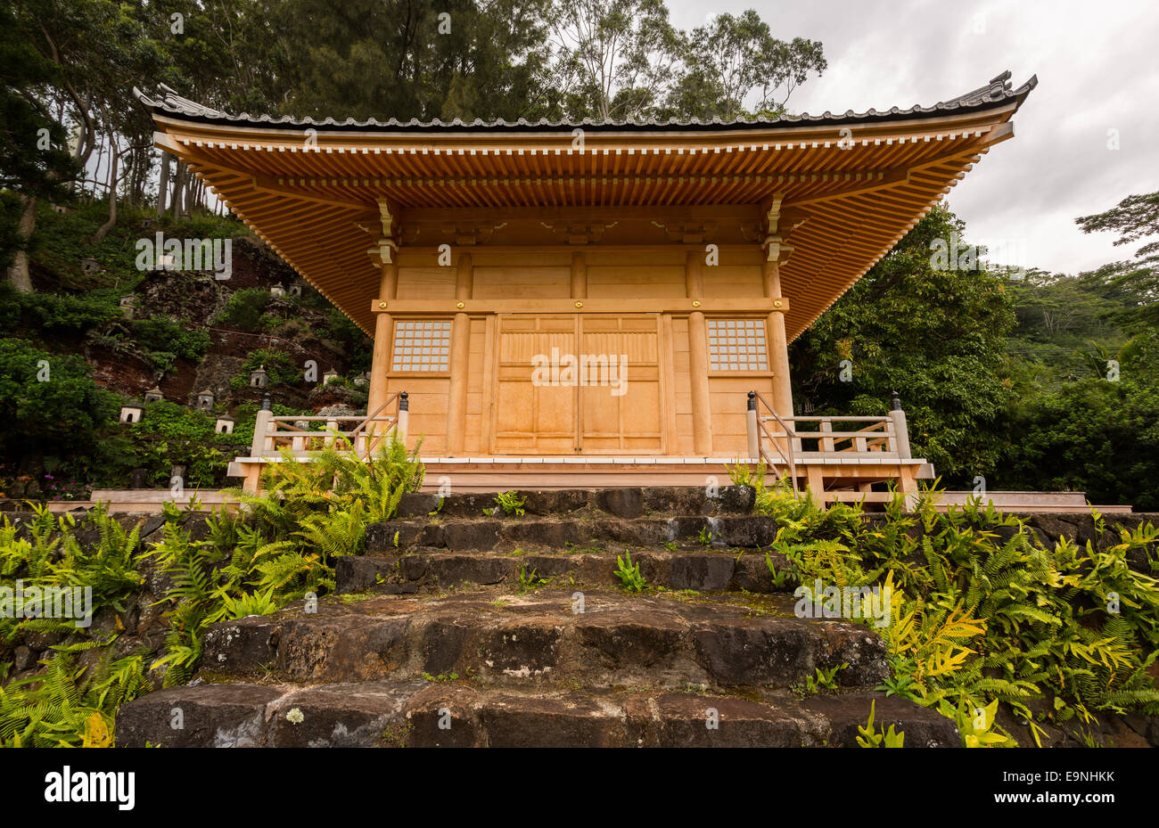 Hall of Compassion at Lawai Valley Kauai Stock Photo