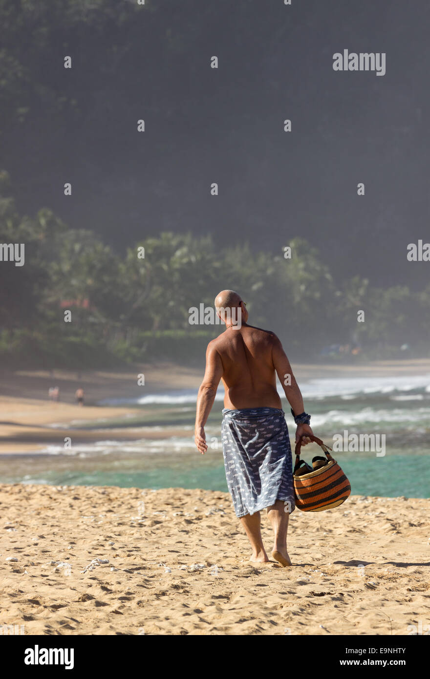 Tunnels beach north shore Kauai Stock Photo Alamy