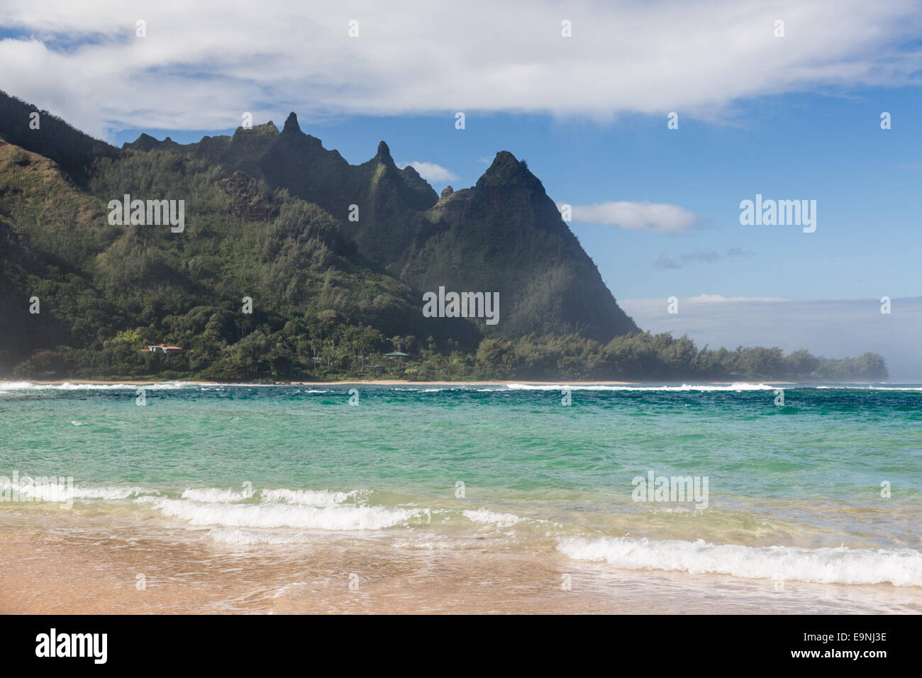 Tunnels beach north shore Kauai Stock Photo Alamy