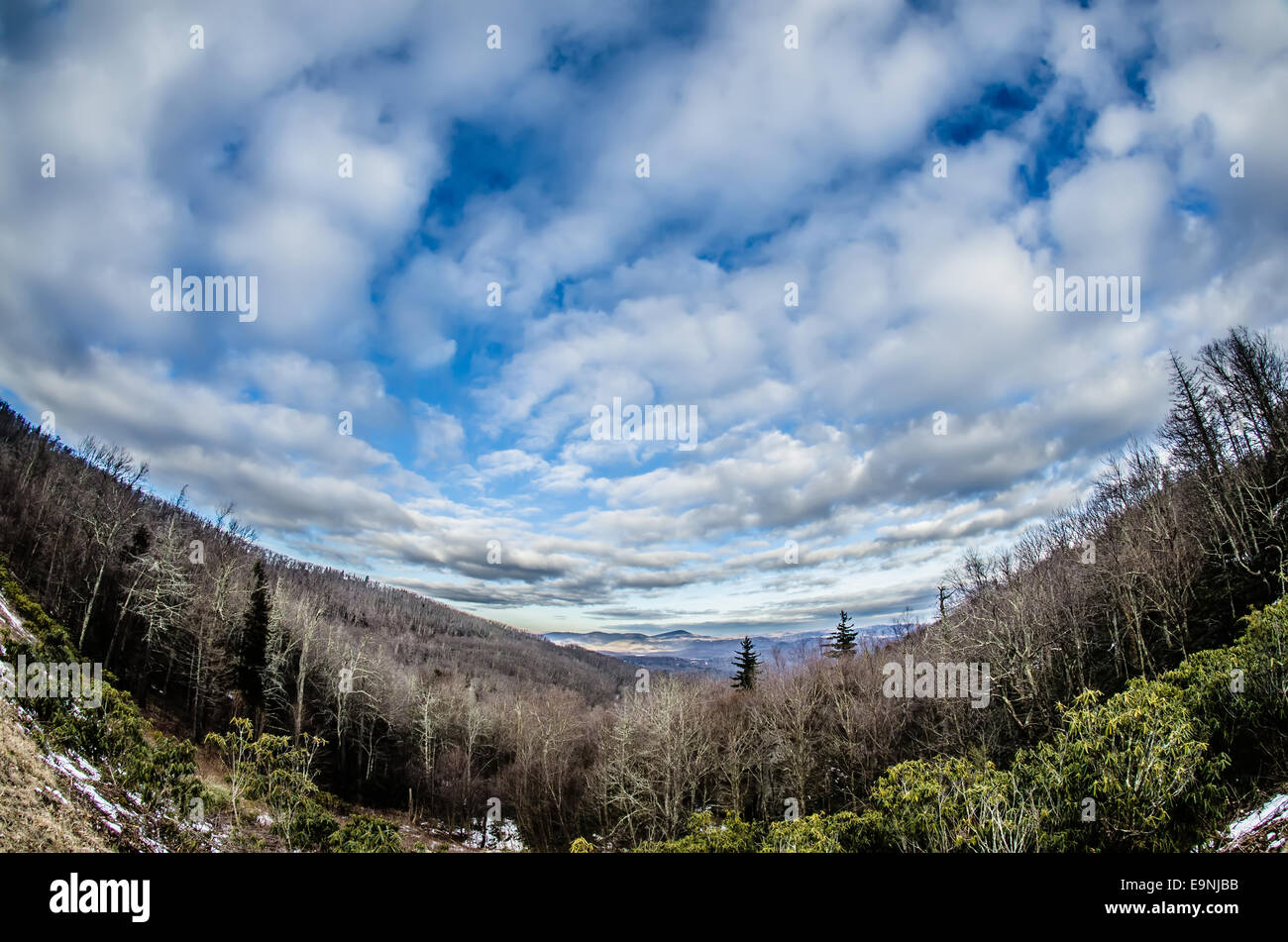 blue ridge parkway winter scenes Stock Photo Alamy