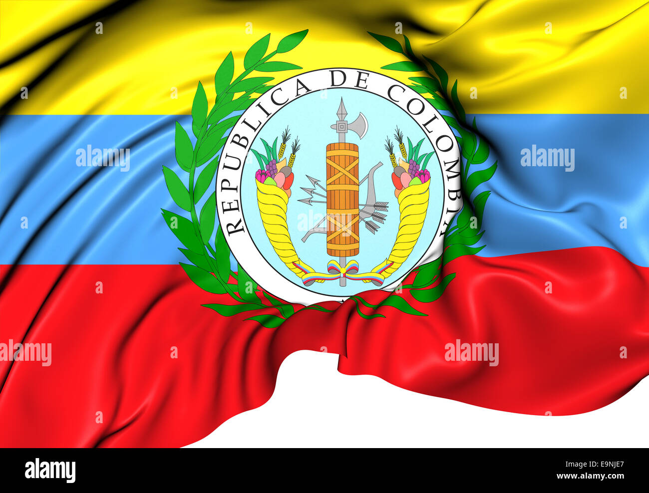 Flag of Gran Colombia (1819-1831) Stock Photo
