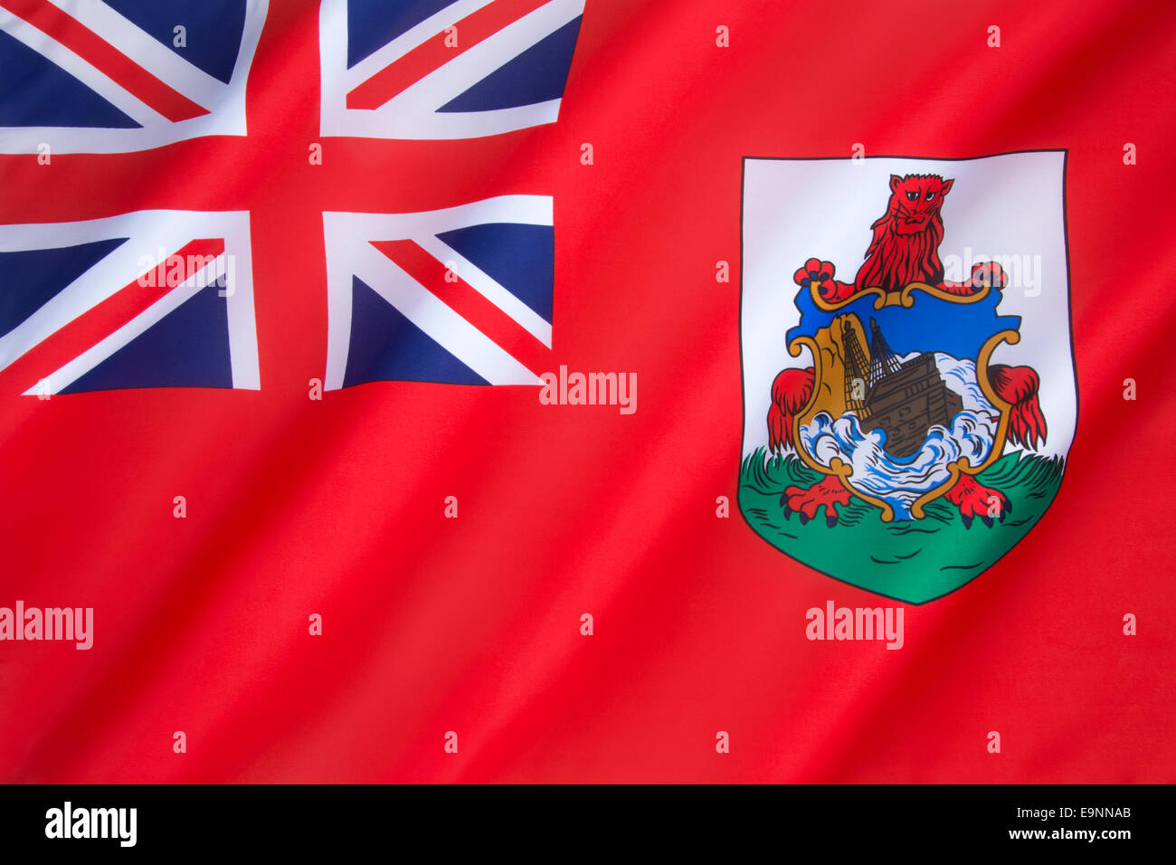 The Flag of Bermuda Stock Photo