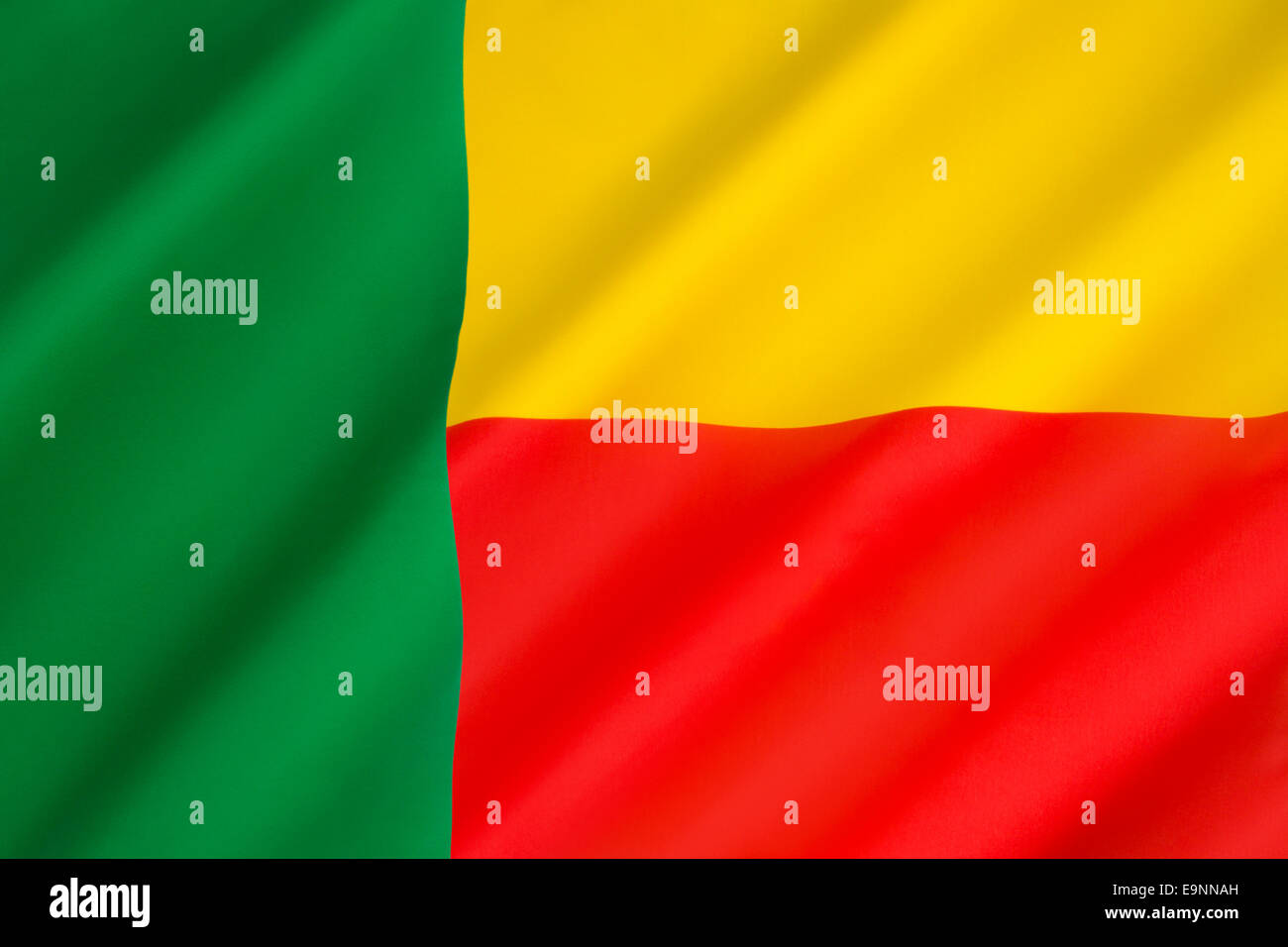 Flag of Benin Stock Photo