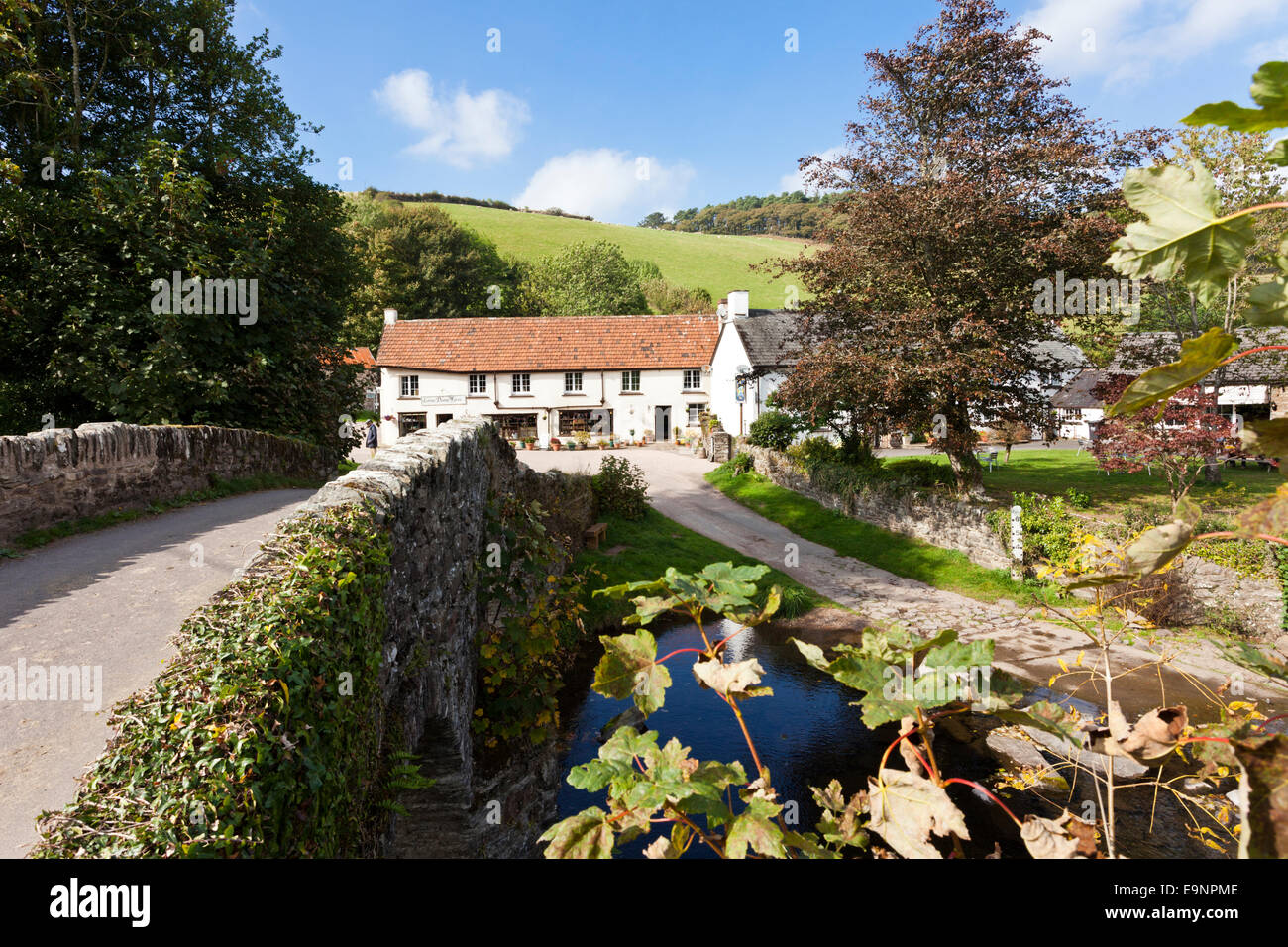 Exmoor National Park Lorna Doone Farm in the village of Malmsmead
