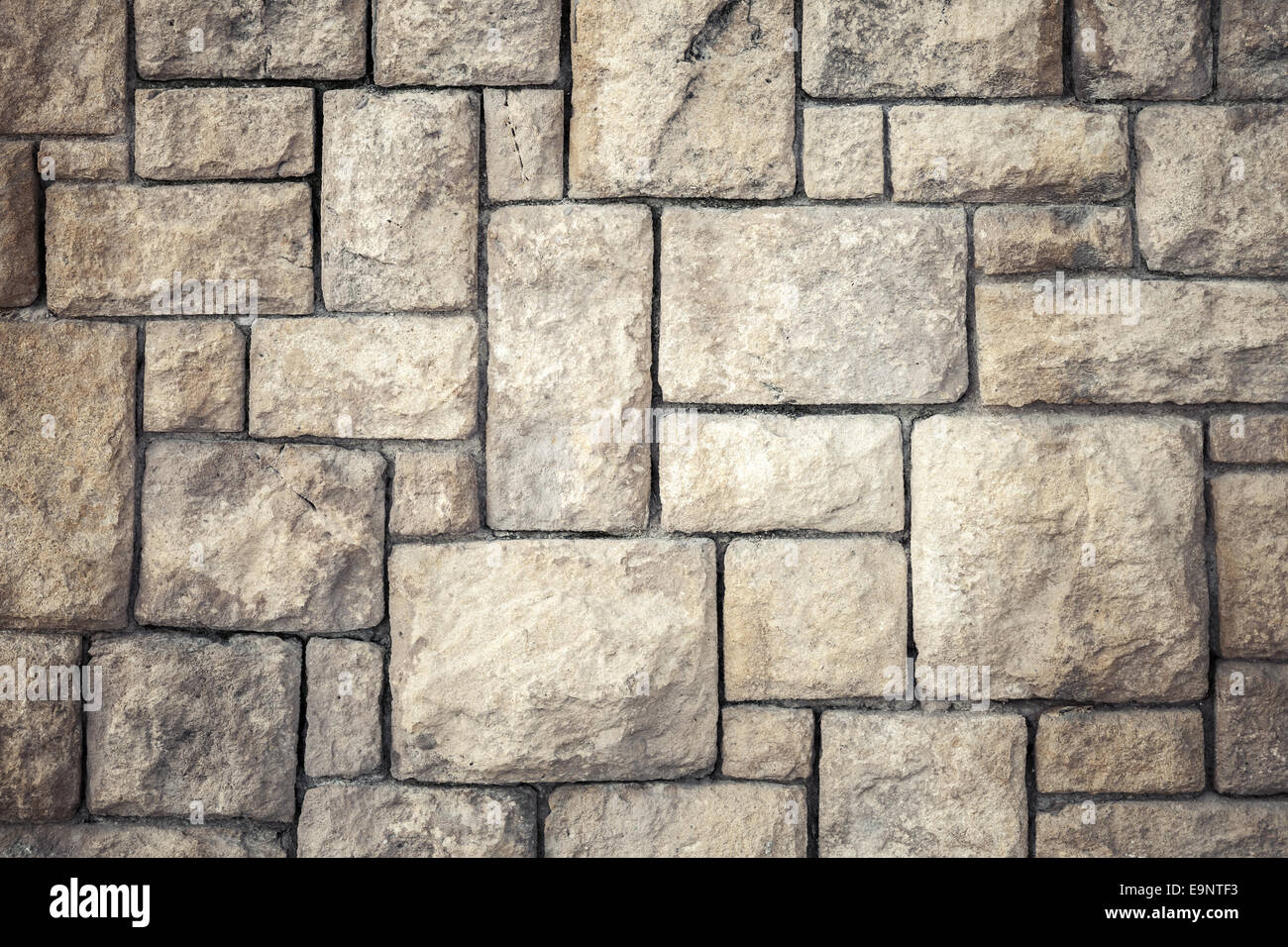 Vintage background photo texture of old brown decorative stone wall ...