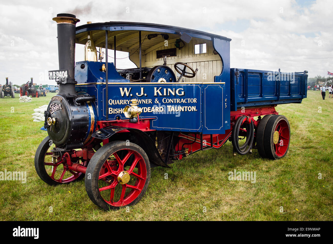 Foden steam lorry at an English show Stock Photo
