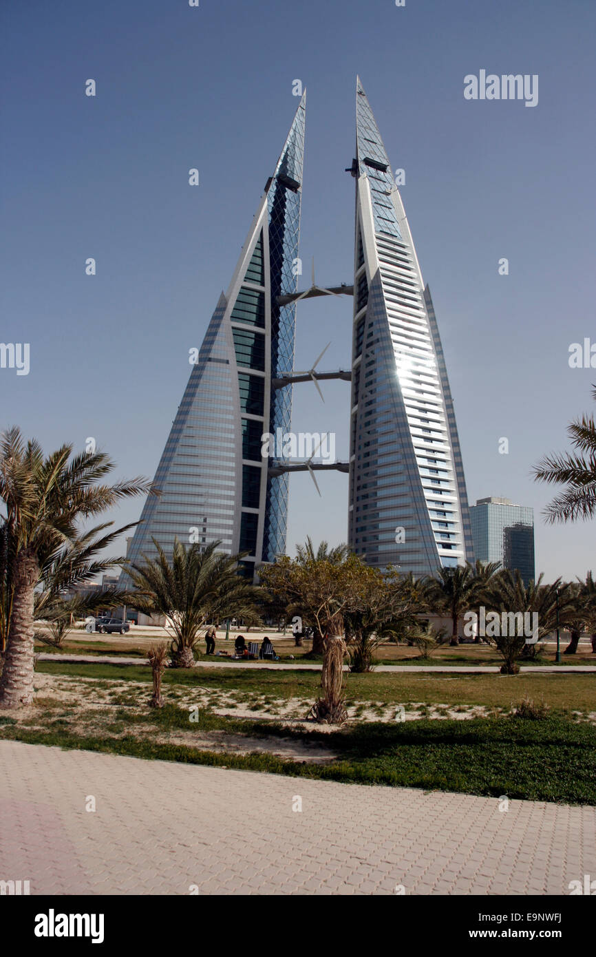 The World Trade Centre tower in Manama, Bahrain Stock Photo