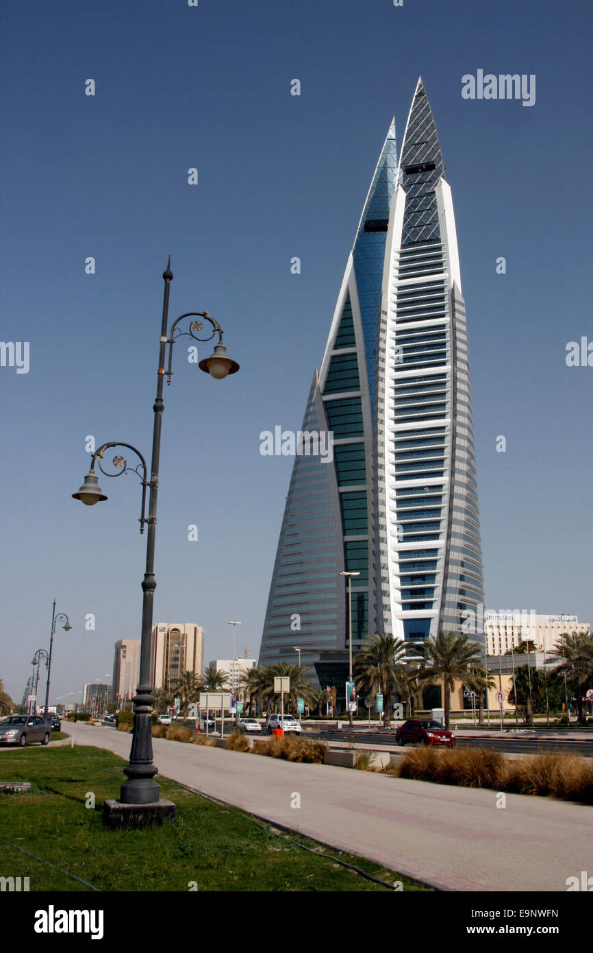 The World Trade Centre tower in Manama, Bahrain Stock Photo