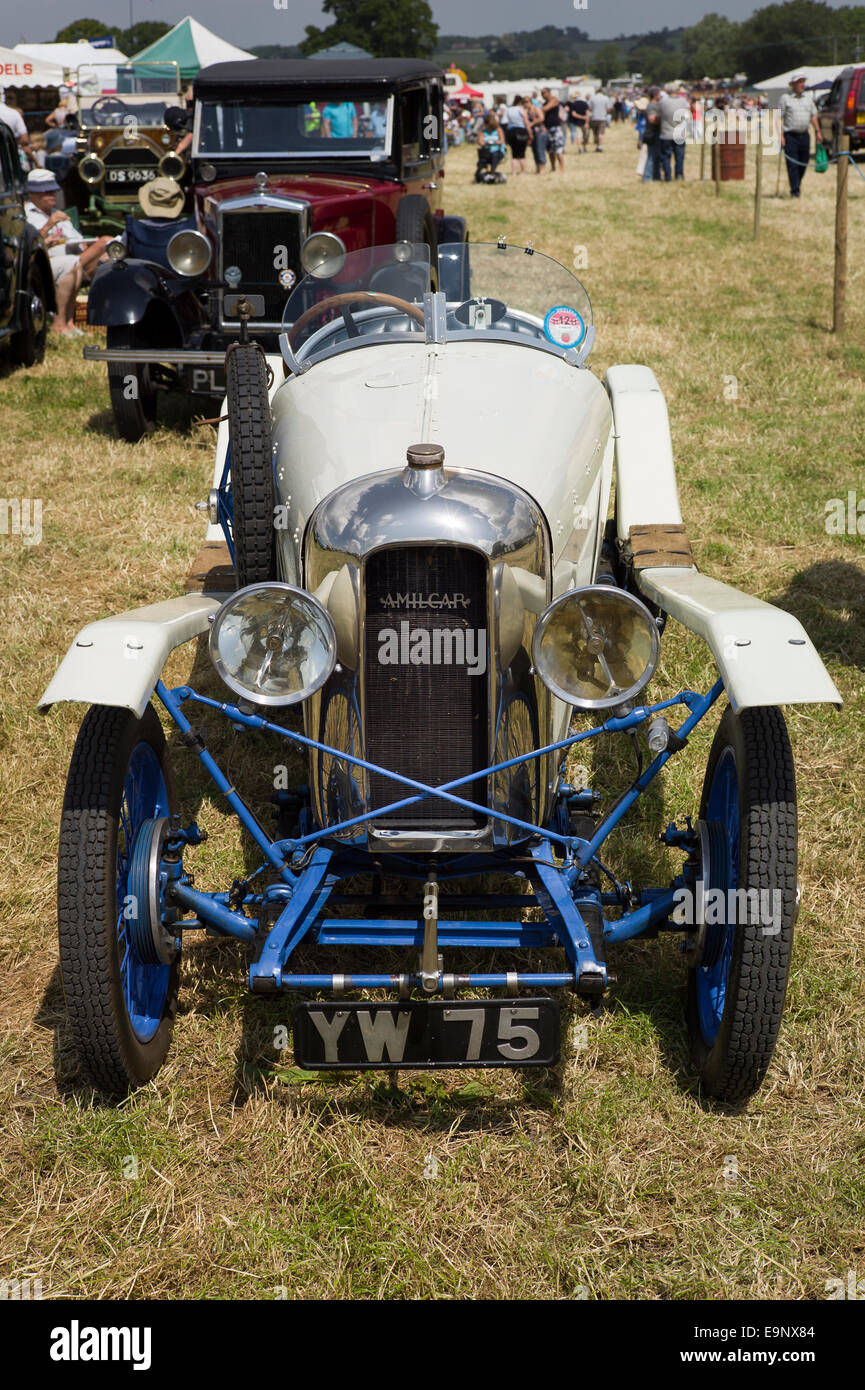 Front of Amilcar two-seater car at an English show Stock Photo