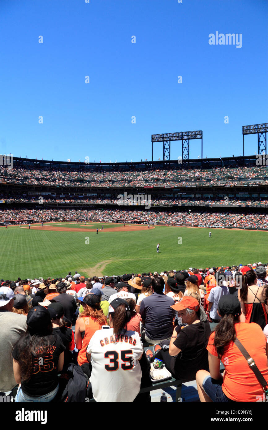 AT & T Park baseball stadium, San Francisco Giants game, San Francisco