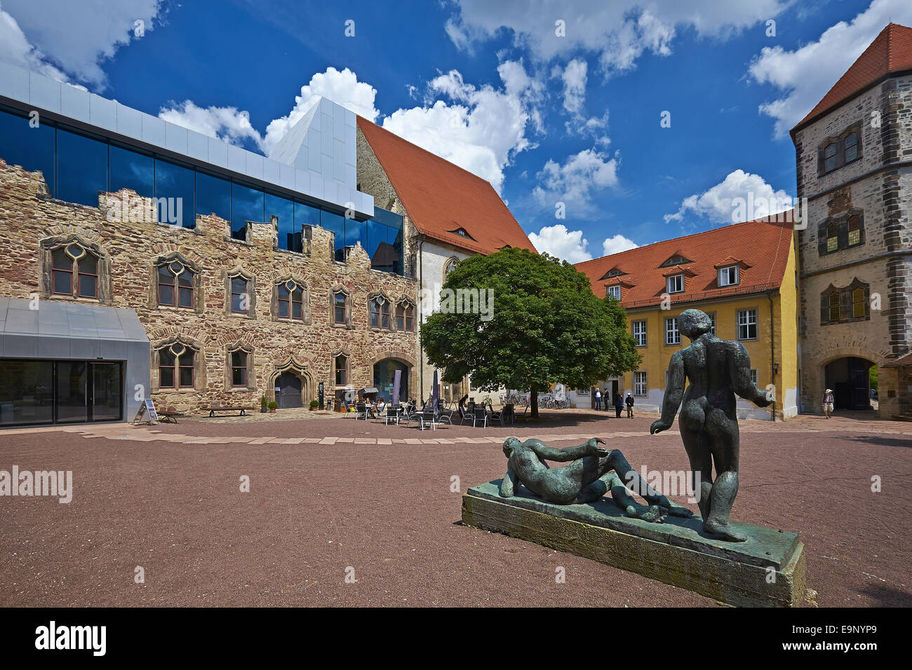 Moritzburg Castle with Mary Magdalene Chapel, Halle, Germany Stock