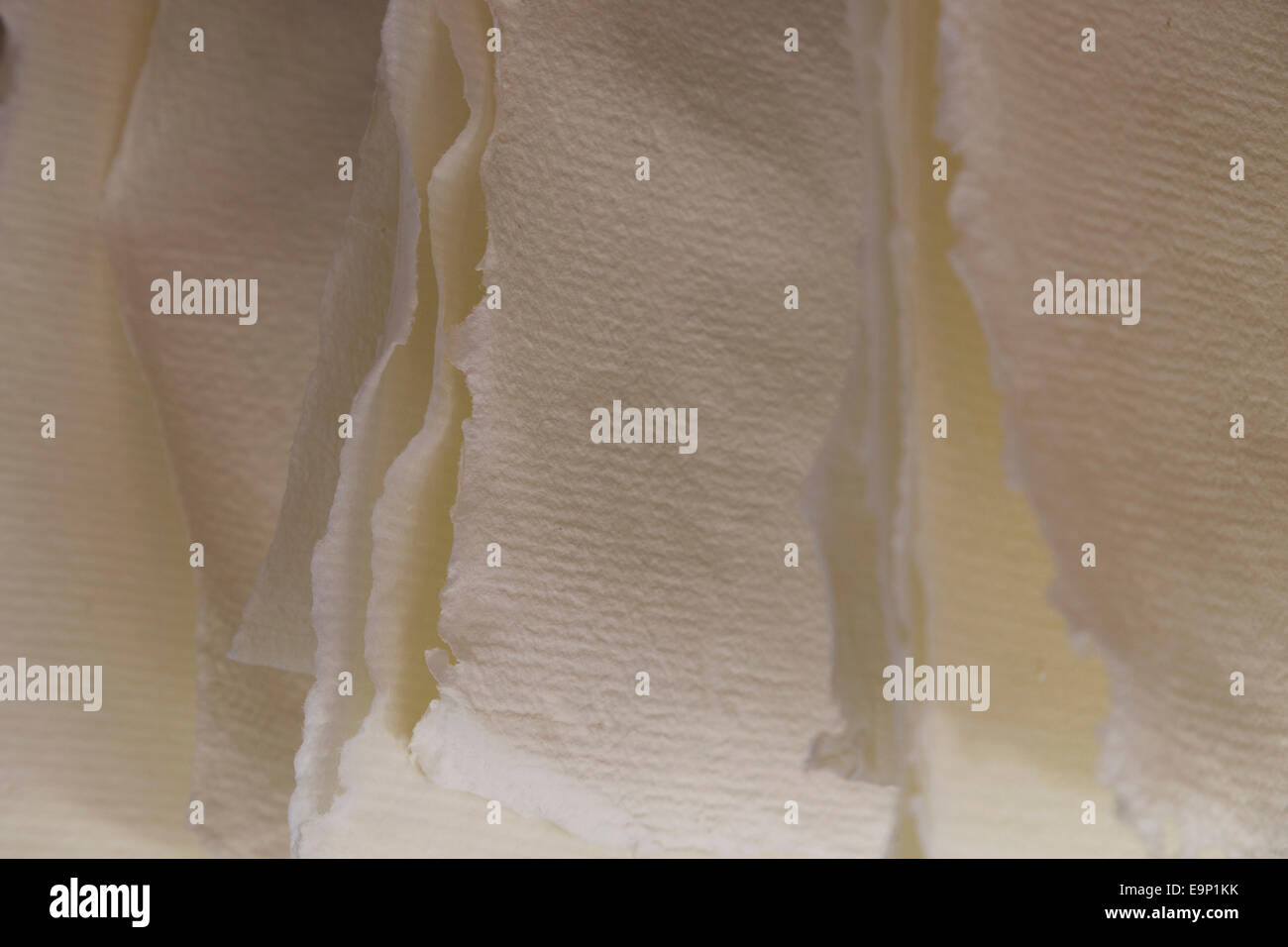 Cotton paper handmade ancient technique Stock Photo - Alamy