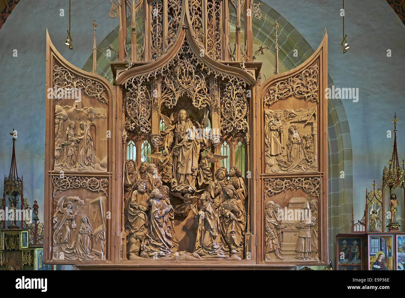 洋書 Der Creglinger Altar File:Tilman Riemenschneider, Altar of the Virgin, Creglingen
