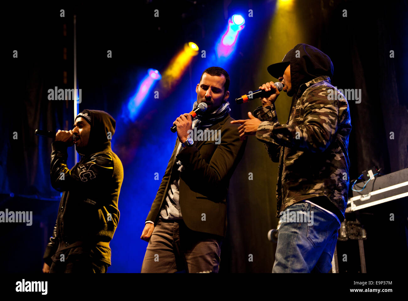 Members of Los Aldeanos, an underground Rap Cubano music group, perform  during a private concert held in Nuevo Vedado, Havana, Cuba Stock Photo -  Alamy