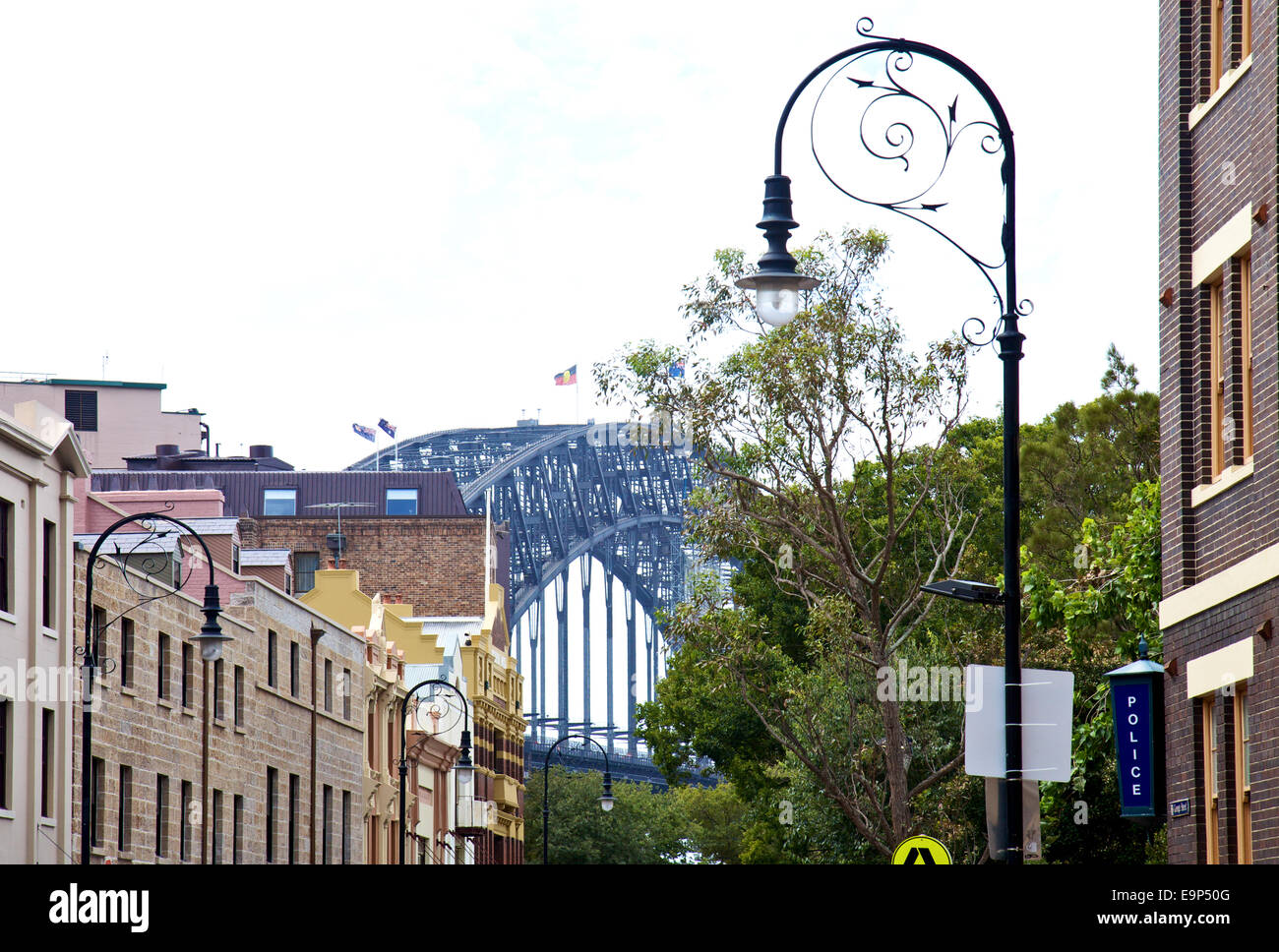 A view from Street, The Rocks, Sydney, Australia Stock Photo Alamy