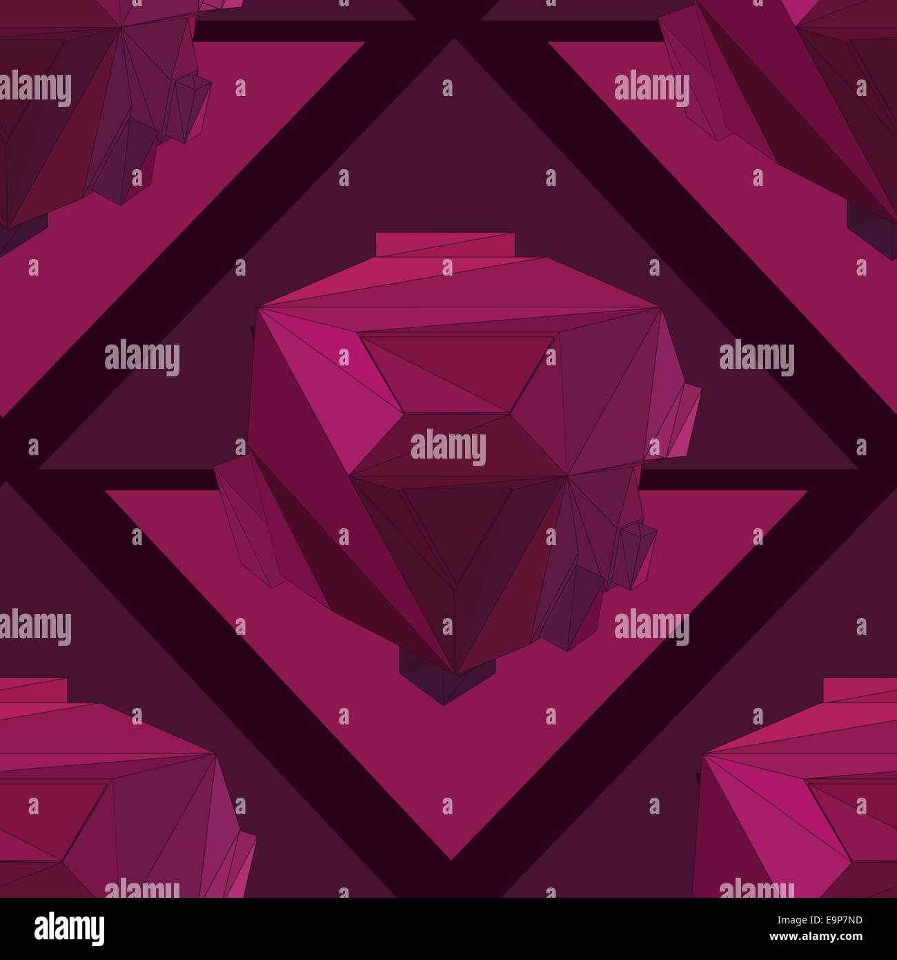 Geometric 3D seamless background Stock Photo - Alamy
