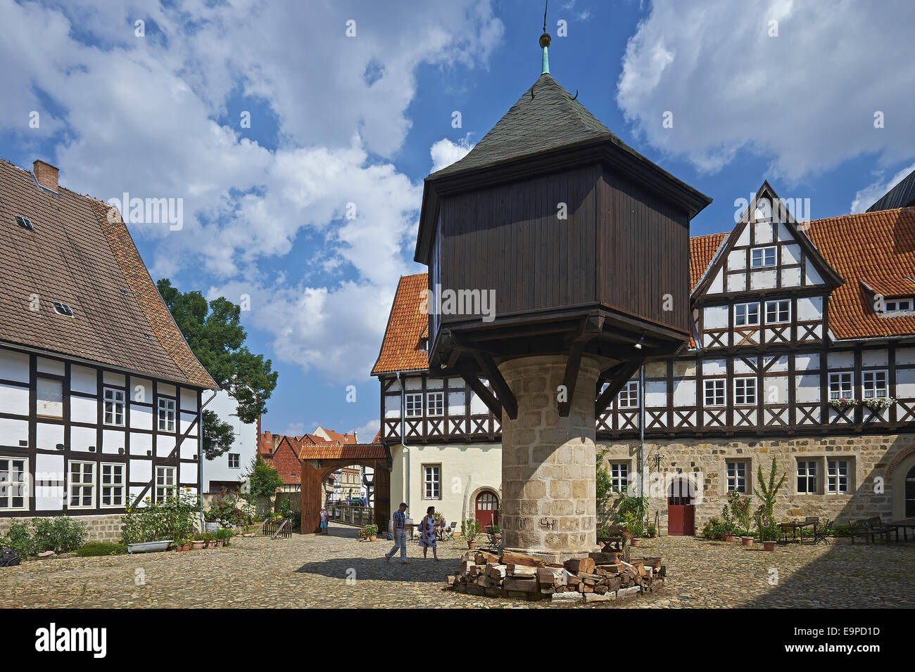 The Adelshof in Quedlinburg, Germany Stock Photo