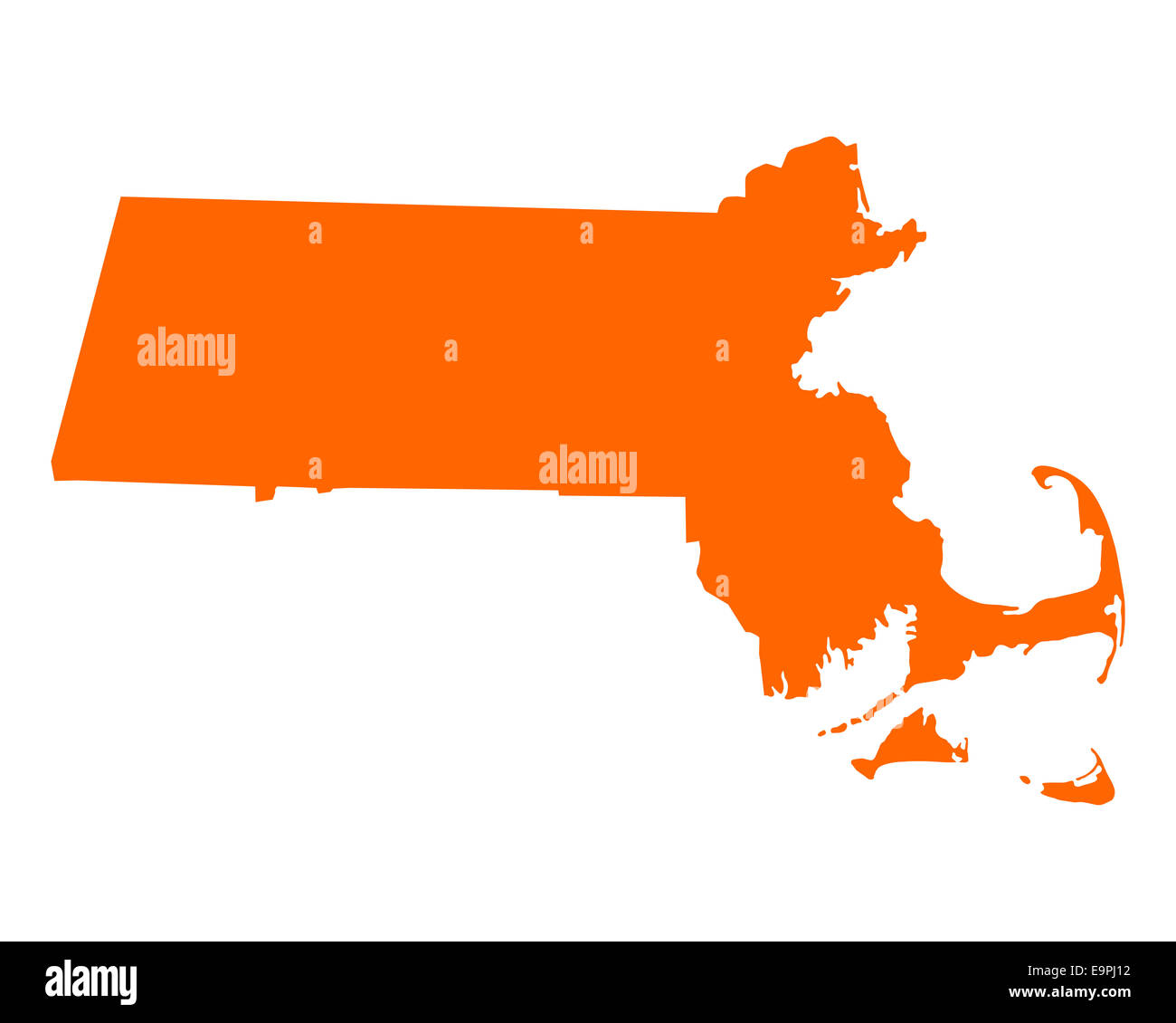 Orange massachusetts map hires stock photography and images Alamy