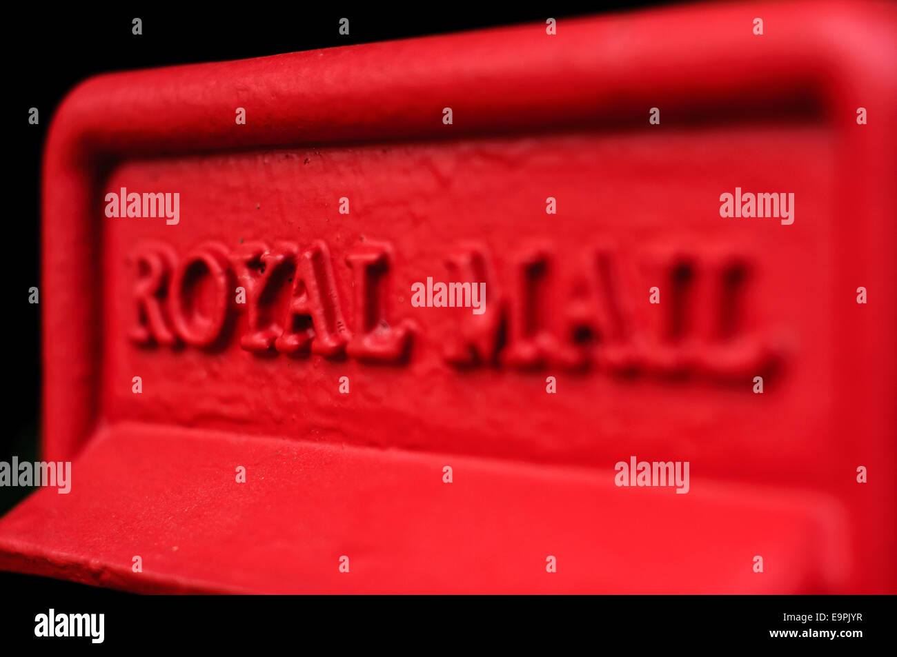 Close up of royal mail box. Stock Photo