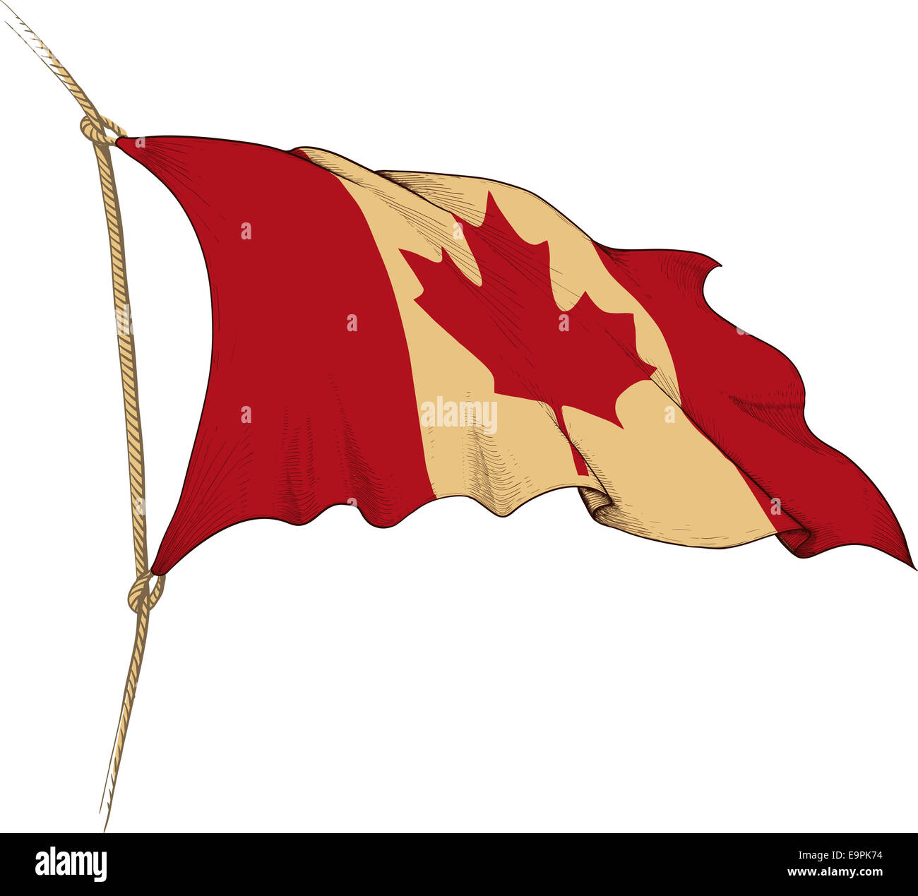 flag of Canada Stock Photo