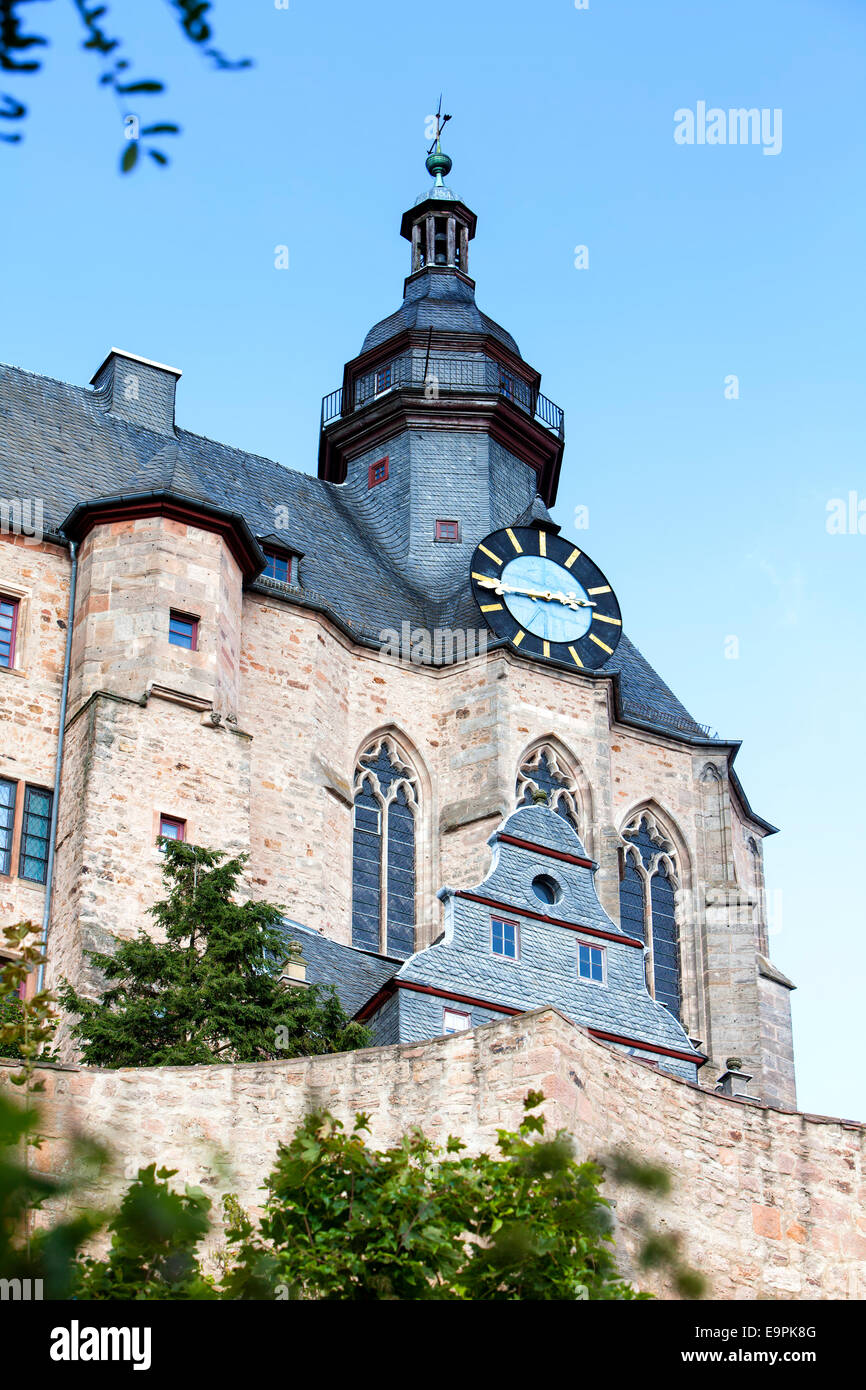 Marburg Castle, Landgrafenschloss, Marburg, Hesse, Germany, Europe, Stock Photo
