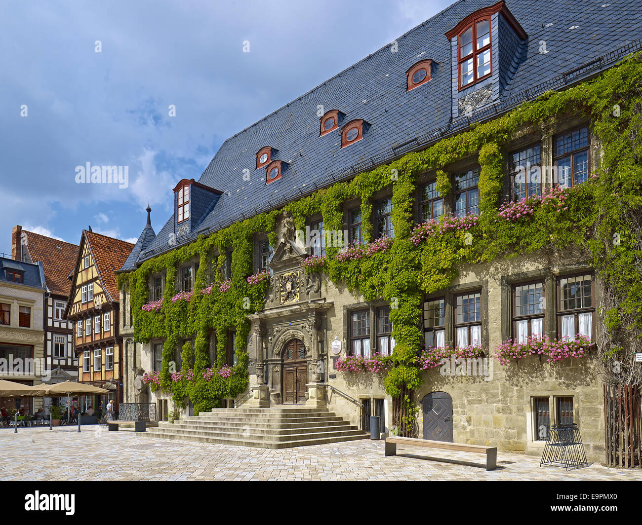 City Hall at the market in Quedlinburg, Germany Stock Photo