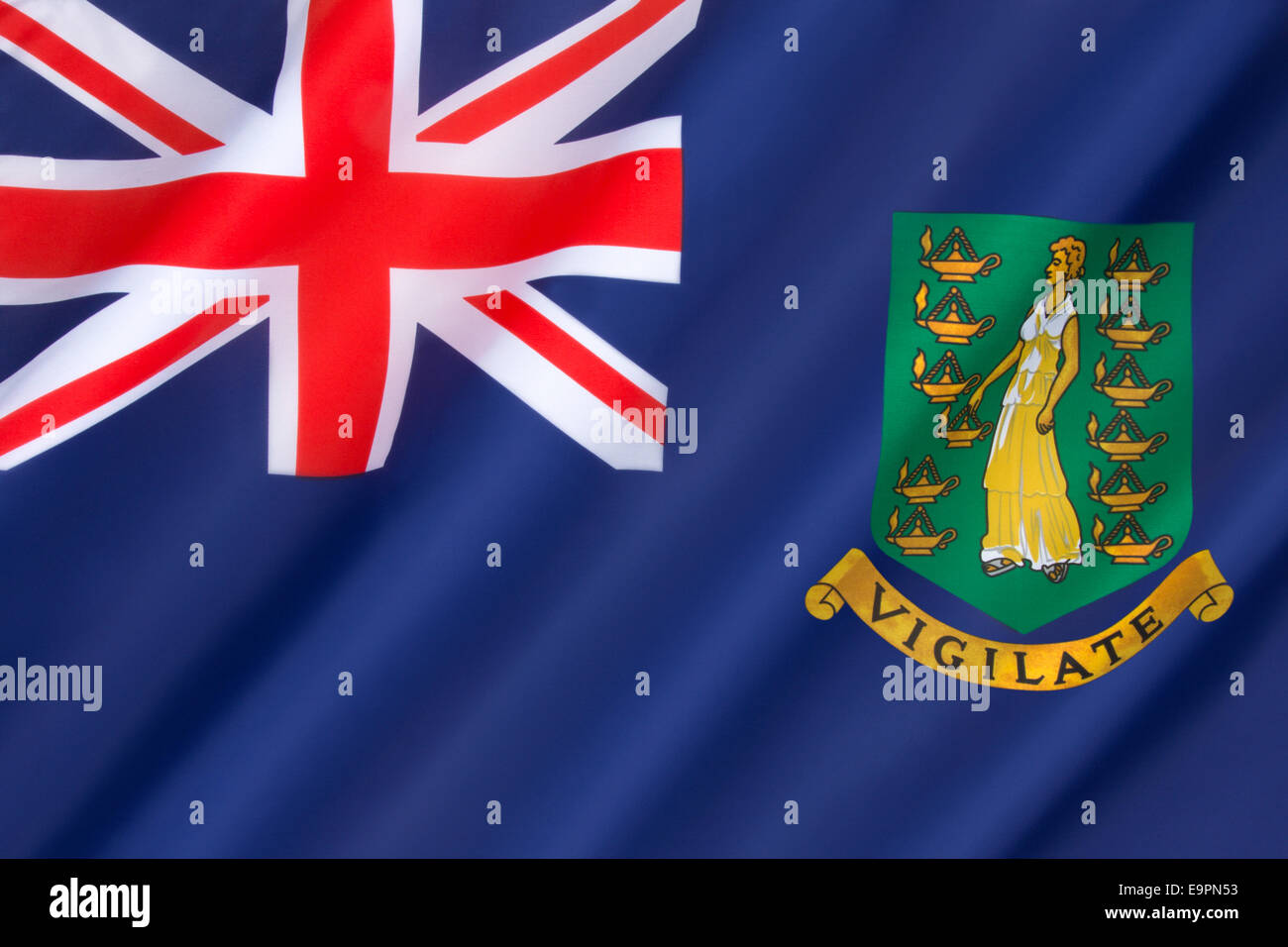Flag of the British Virgin Islands Stock Photo