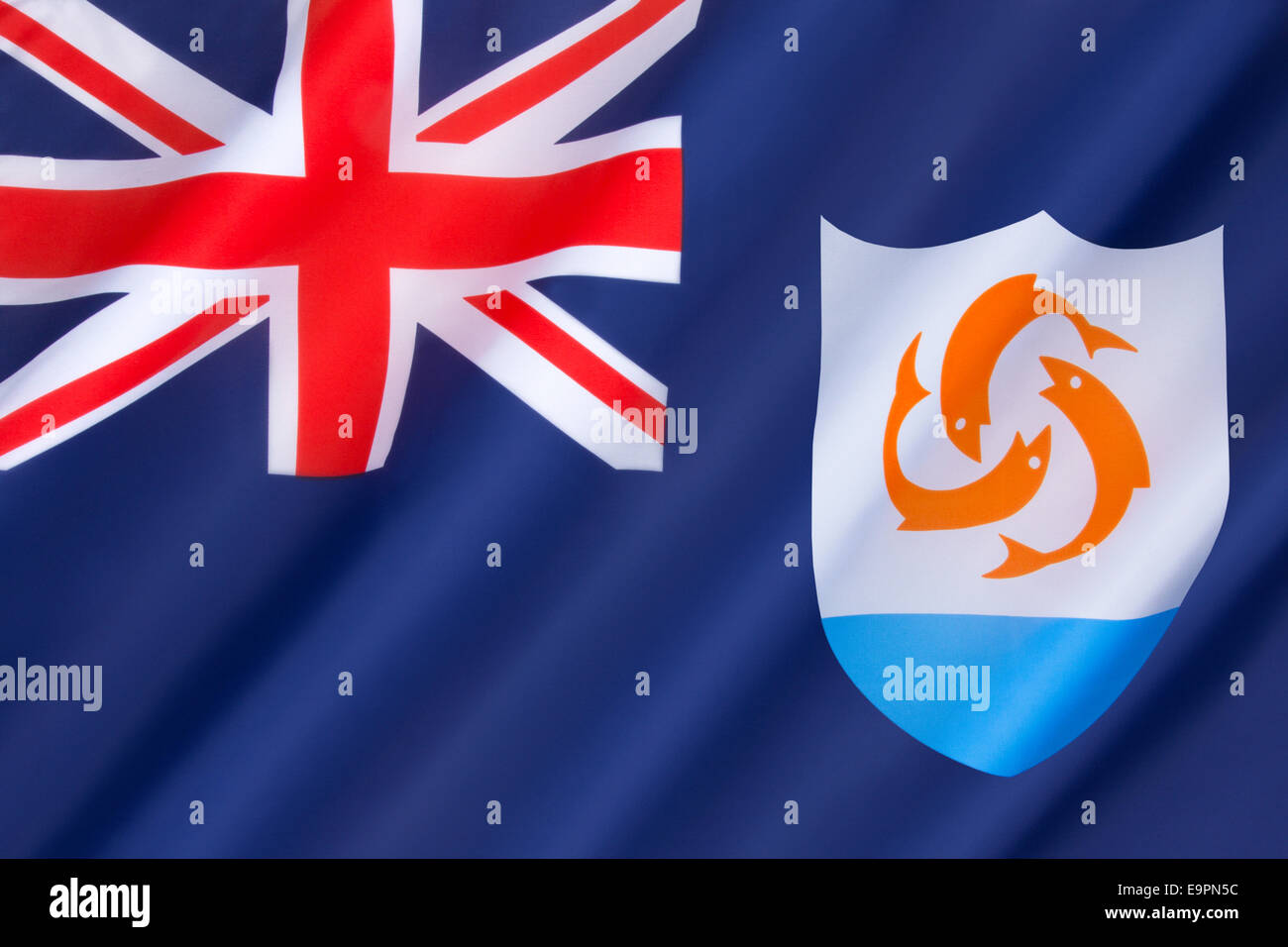 Flag Of Anguilla Stock Photo Alamy